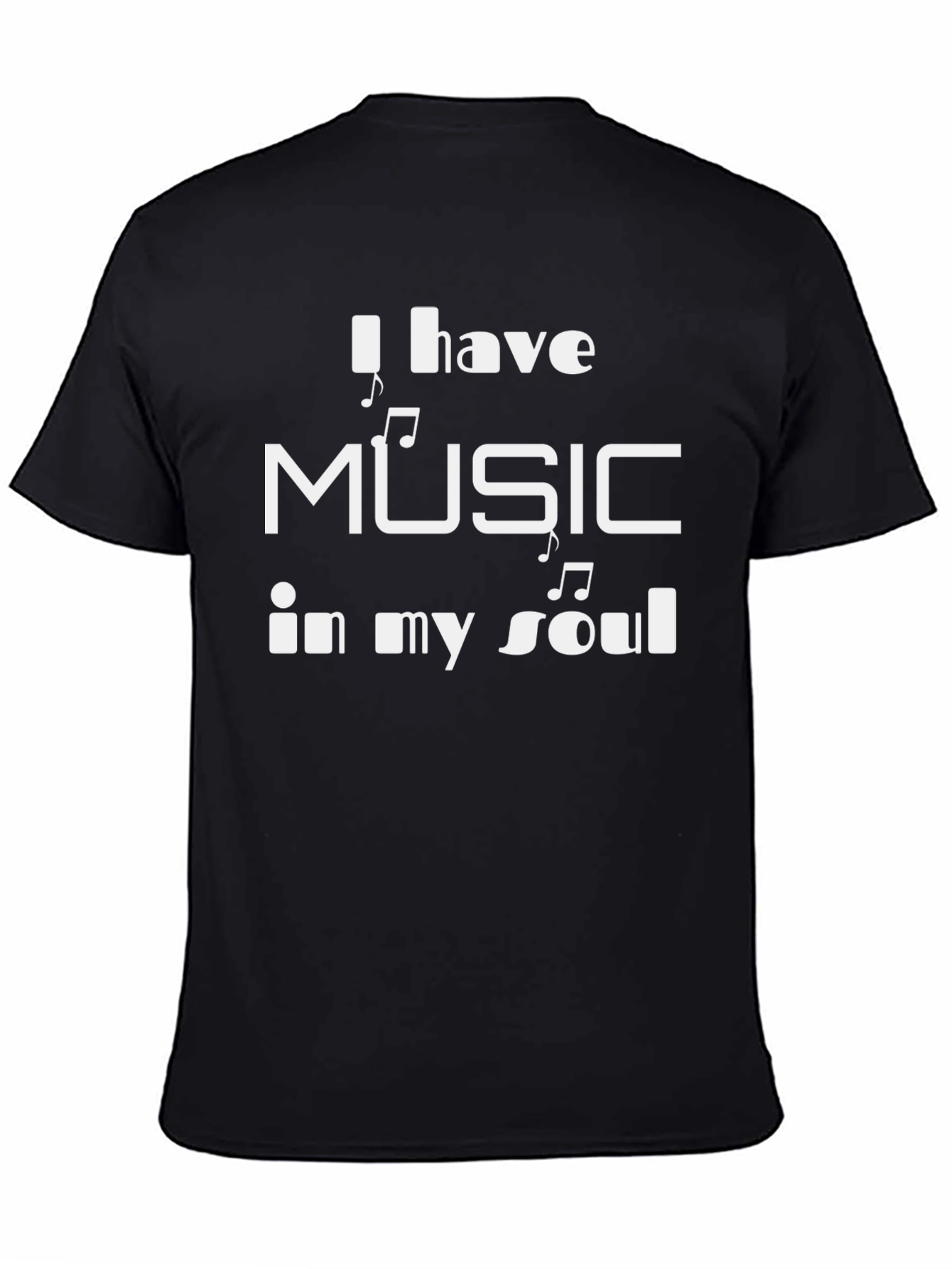 Music Soul T-Shirt - Stylish Black Tee