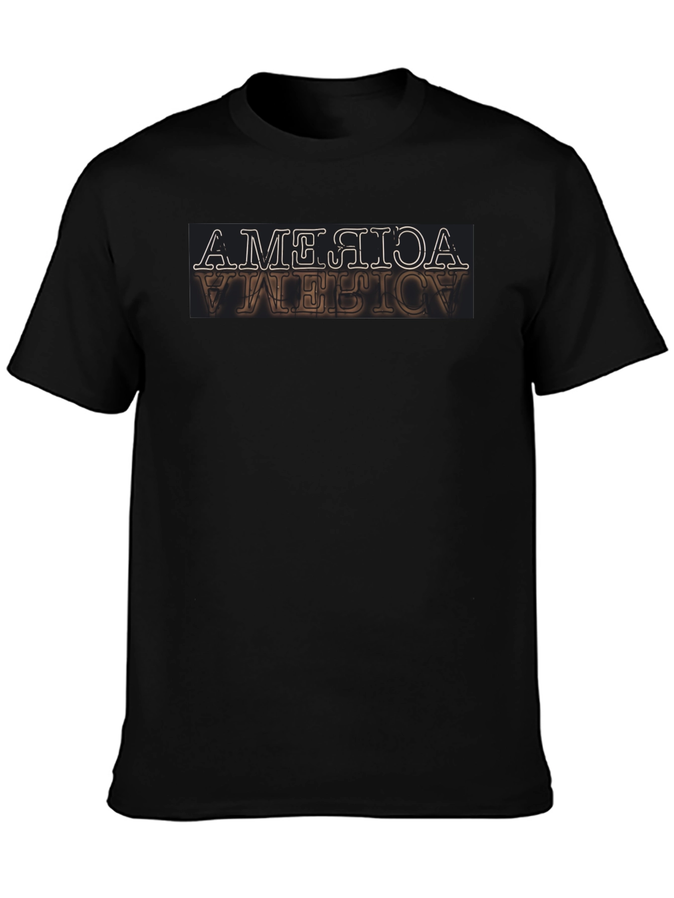 Inverted America Graphic Tee - Retro Design