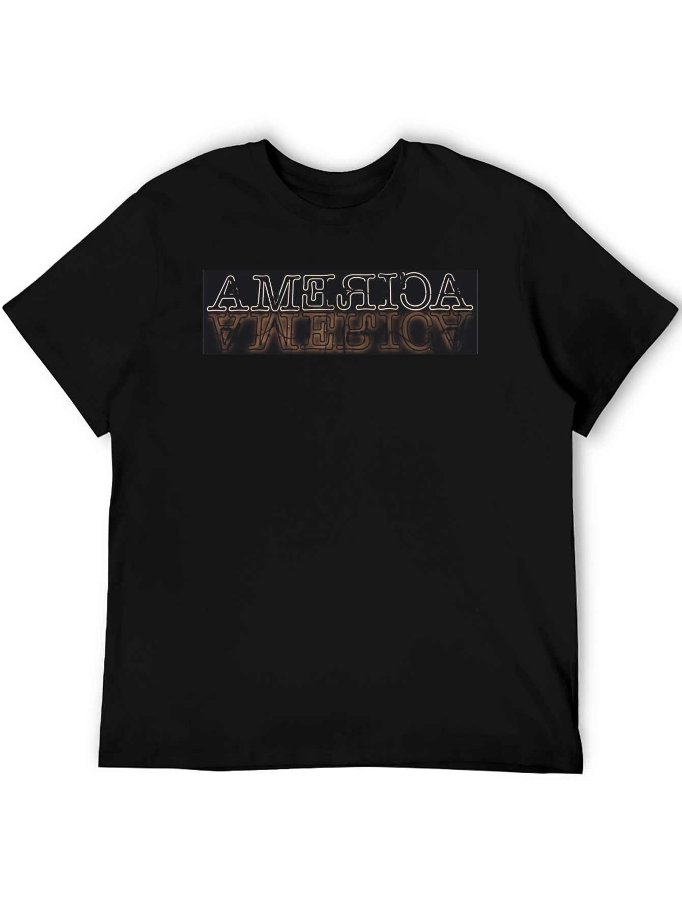 Inverted America Graphic Tee - Retro Design