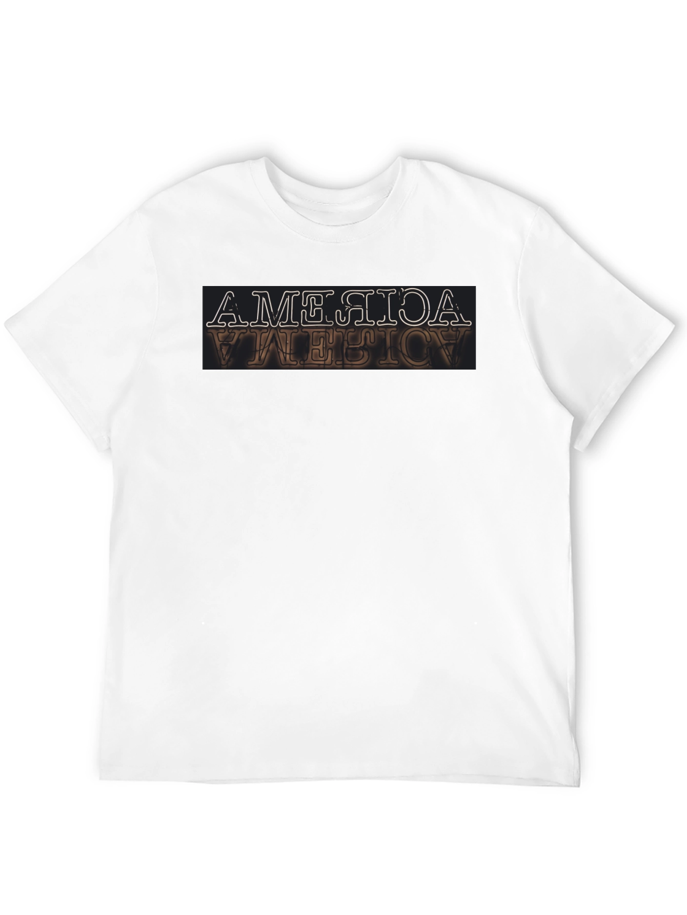 Inverted America Graphic Tee - Retro Design