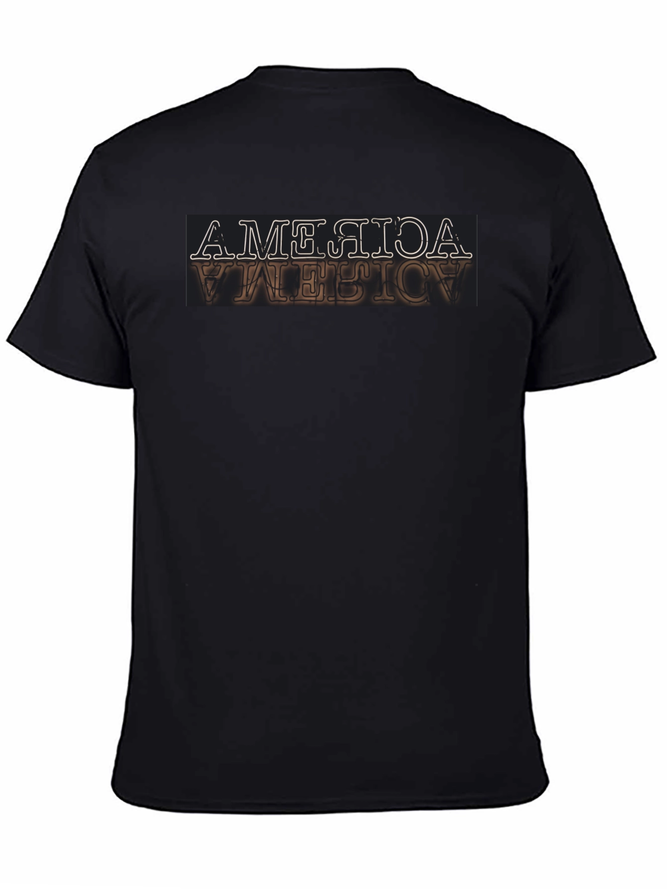 Inverted America Graphic Tee - Retro Design