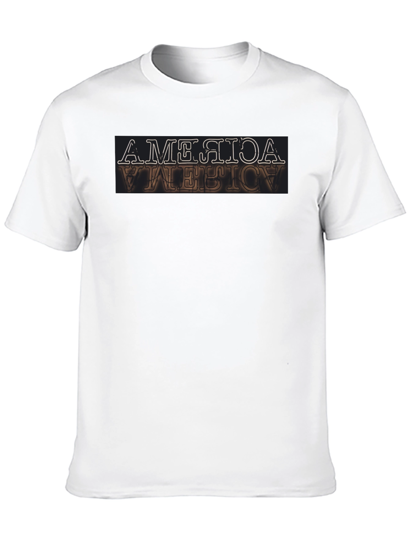 Inverted America Graphic Tee - Retro Design