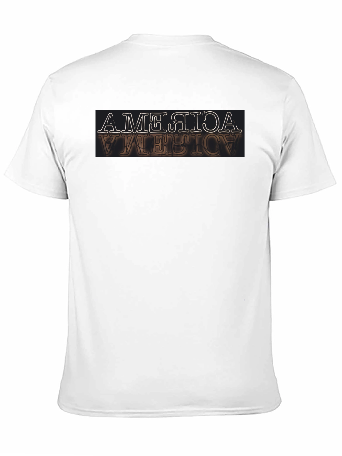 Inverted America Graphic Tee - Retro Design