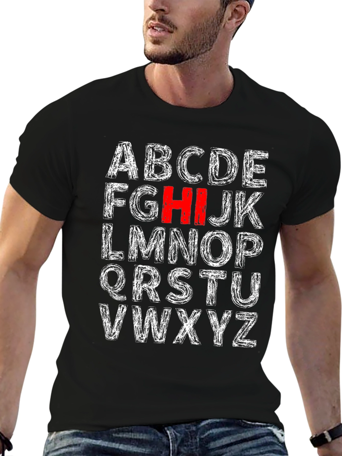 Alphabet Initial T-Shirt - HI Stands Out!