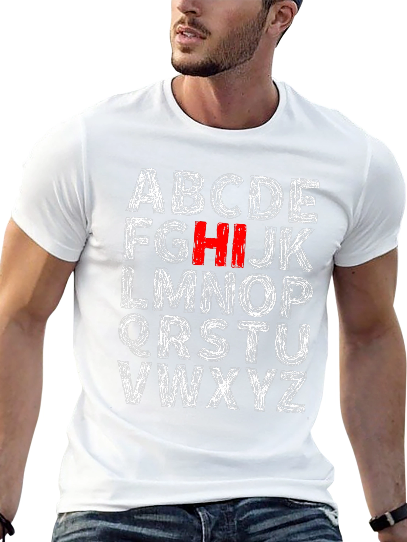 Alphabet Initial T-Shirt - HI Stands Out!