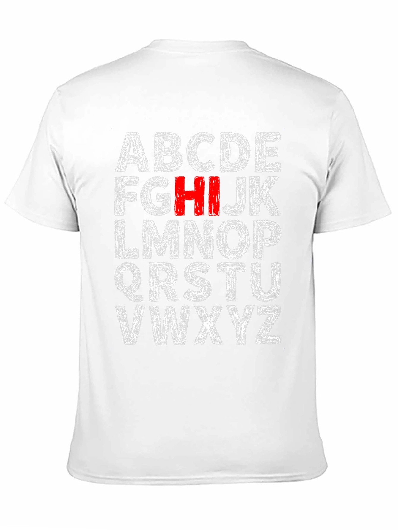 Alphabet Initial T-Shirt - HI Stands Out!