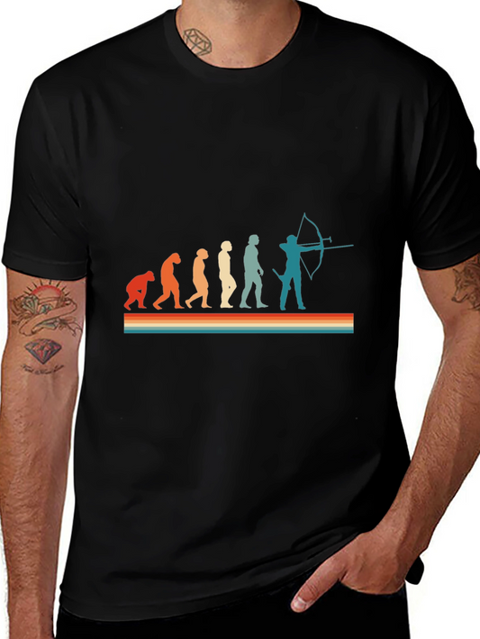 Evolution of Archery T-Shirt - Funny Bow Hunter Tee