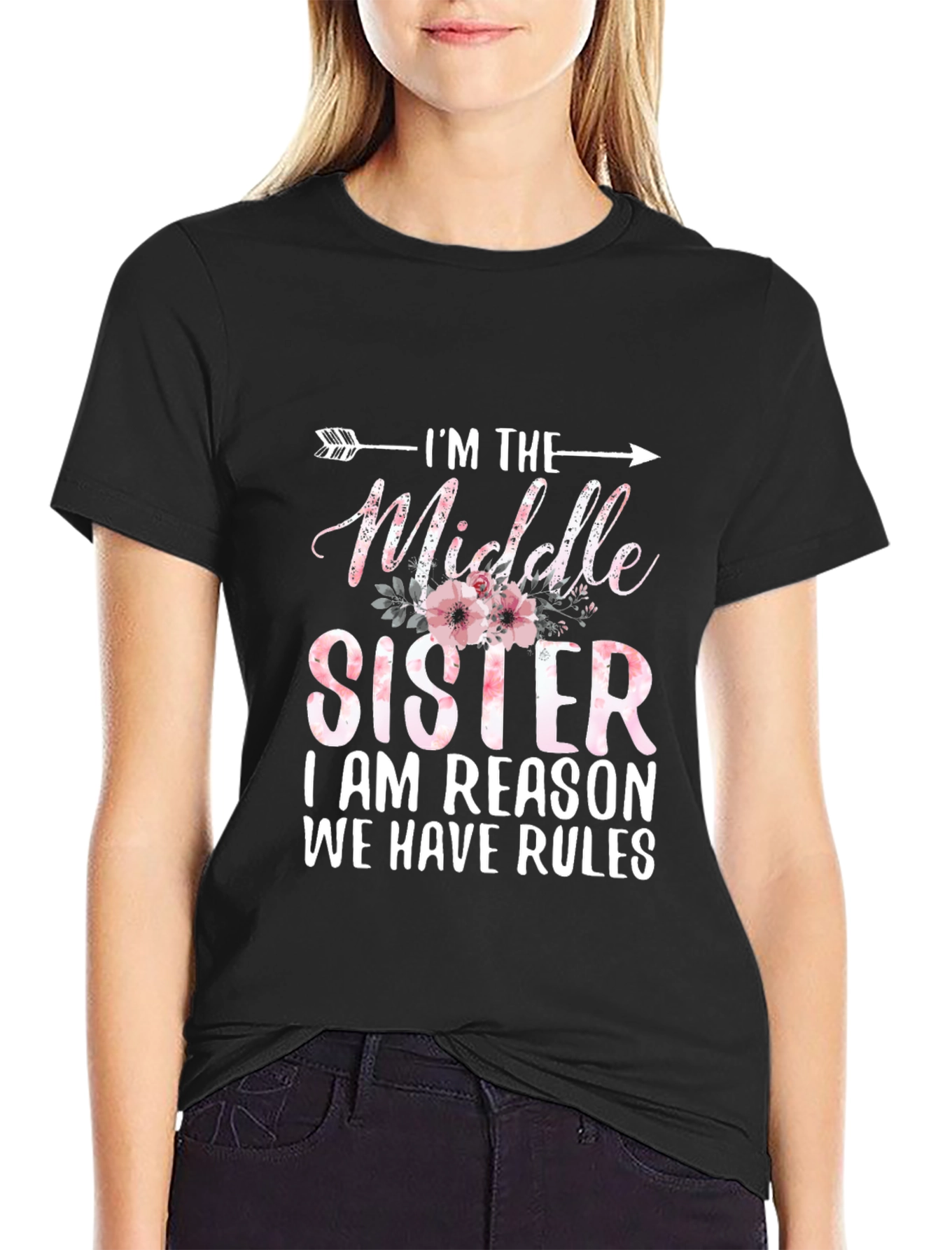 Im The Middle Sister T-Shirt - Funny Sibling Tee