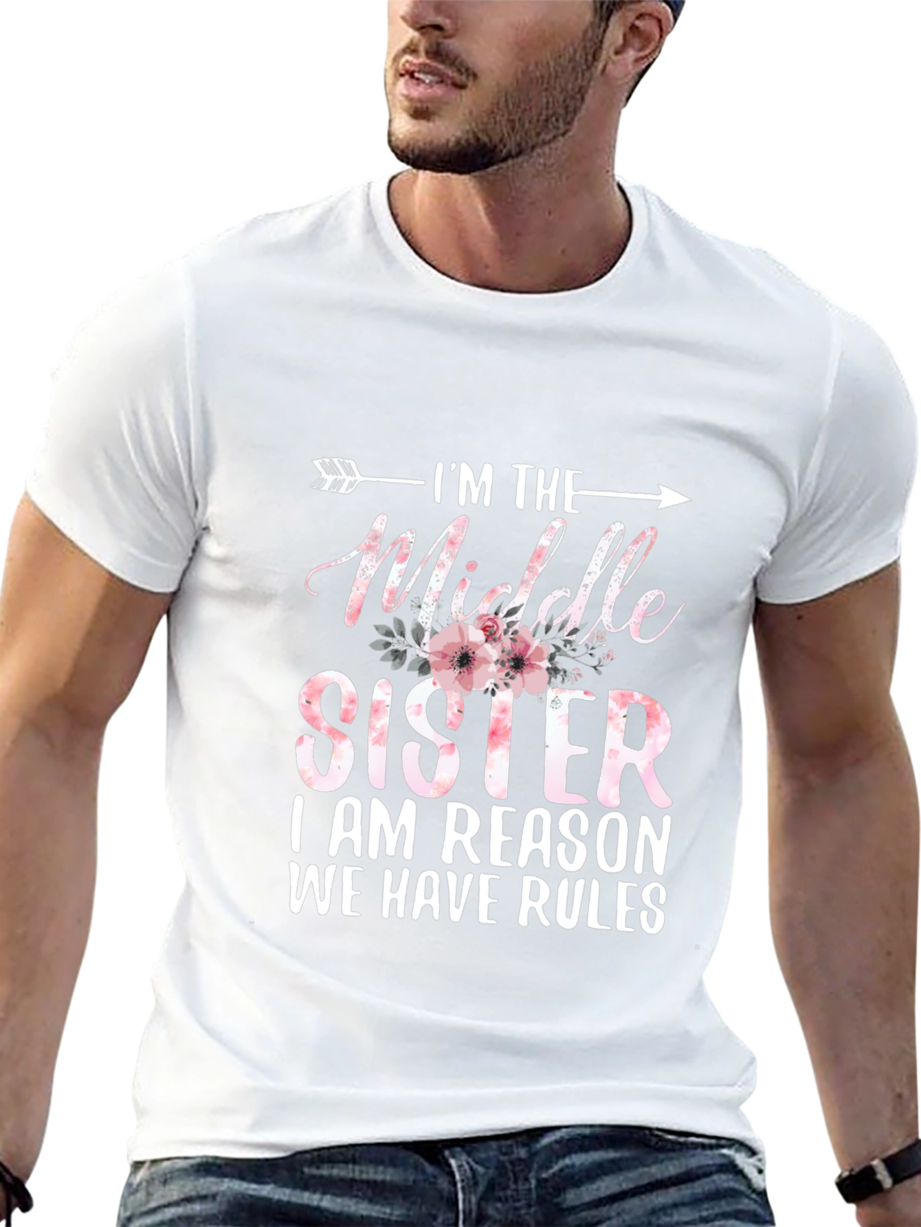 Im The Middle Sister T-Shirt - Funny Sibling Tee