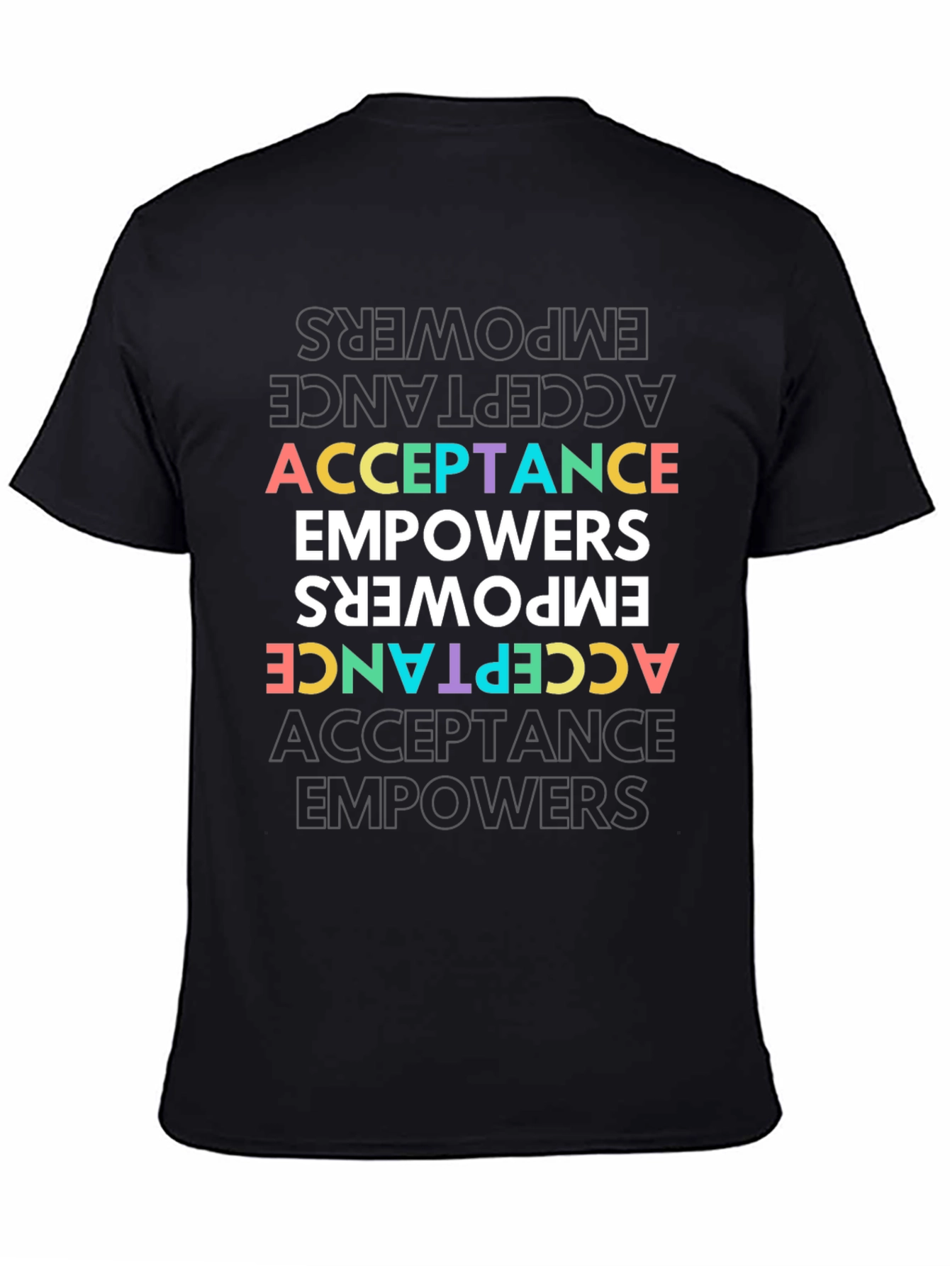 Acceptance Empowers Graphic Tee - Black