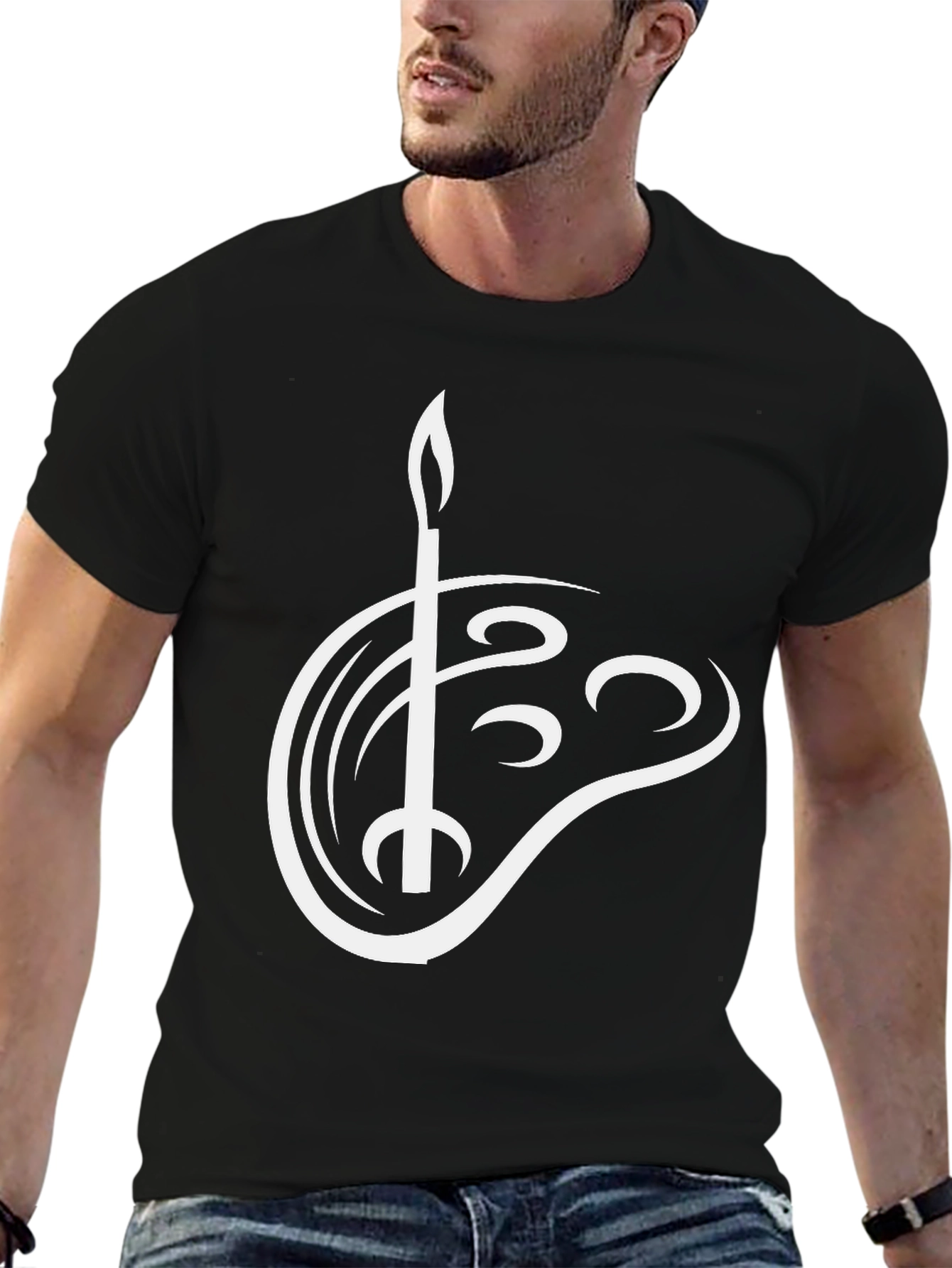 Artist Palette Graphic T-Shirt - Black