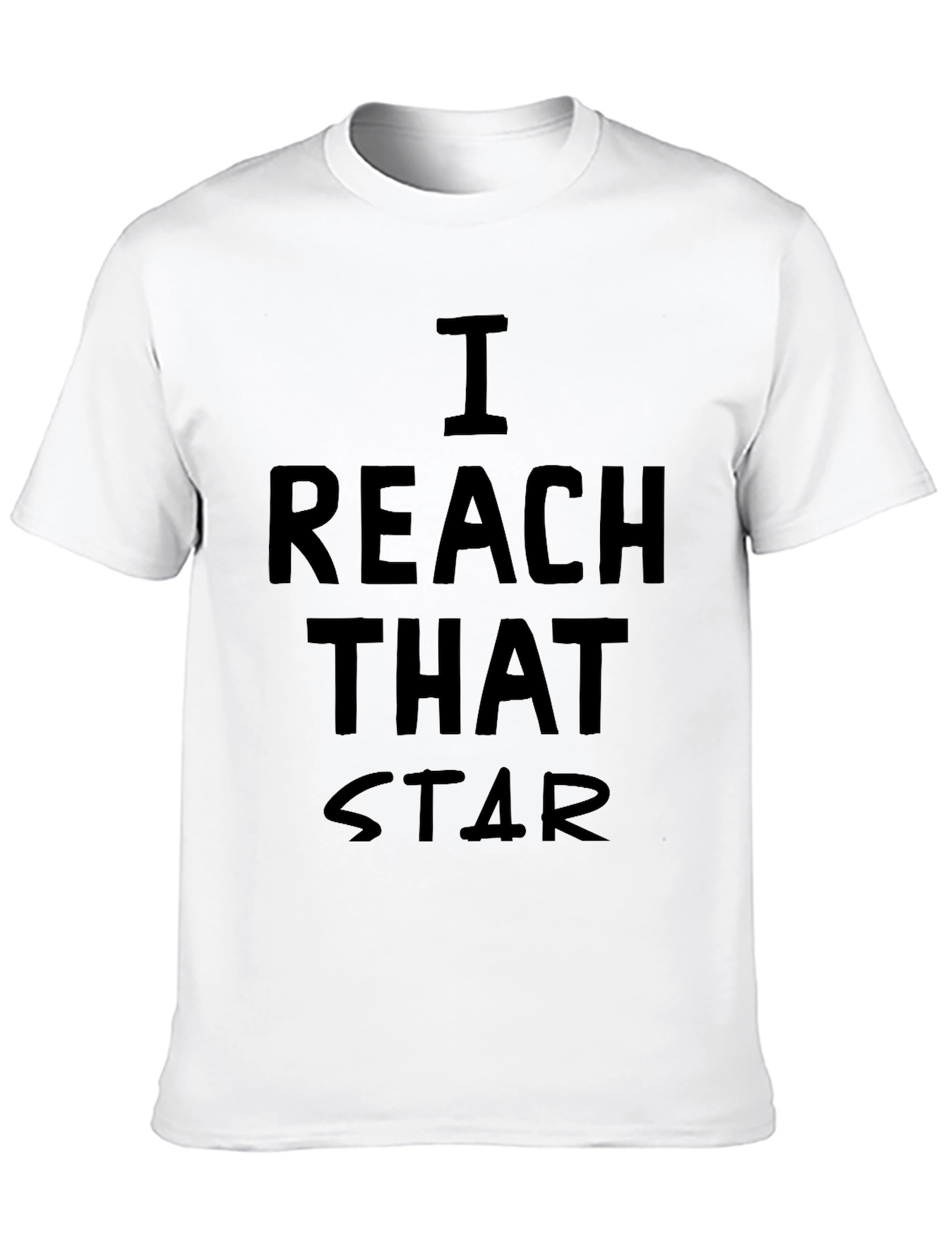 I Reach That Star Graphic Tee - Black
