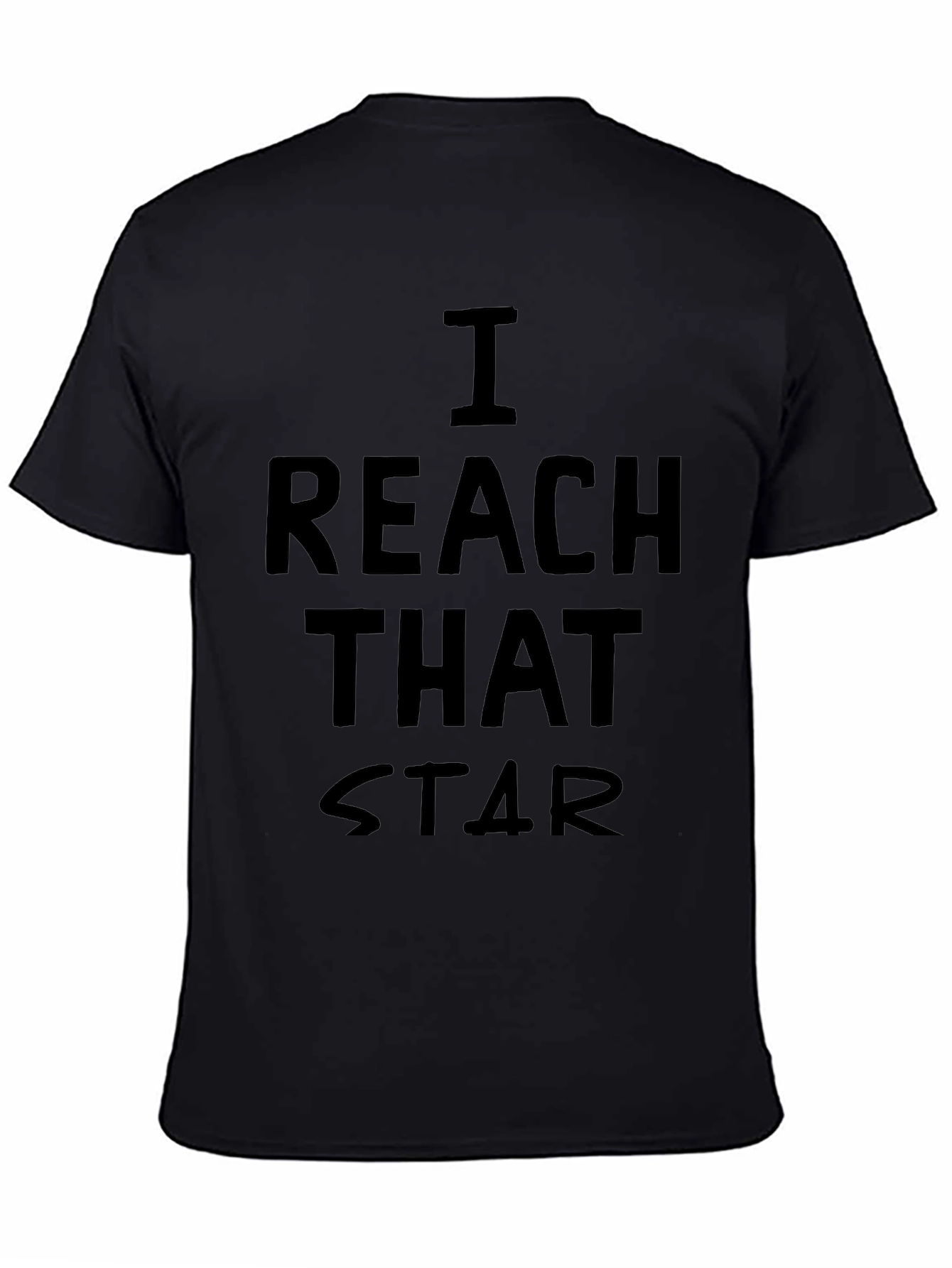 I Reach That Star Graphic Tee - Black