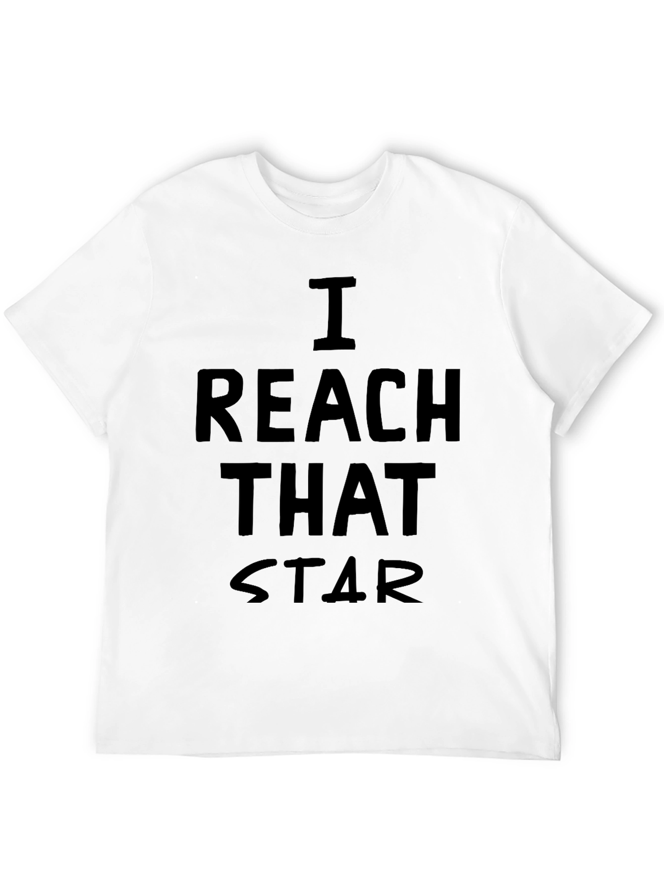 I Reach That Star Graphic Tee - Black