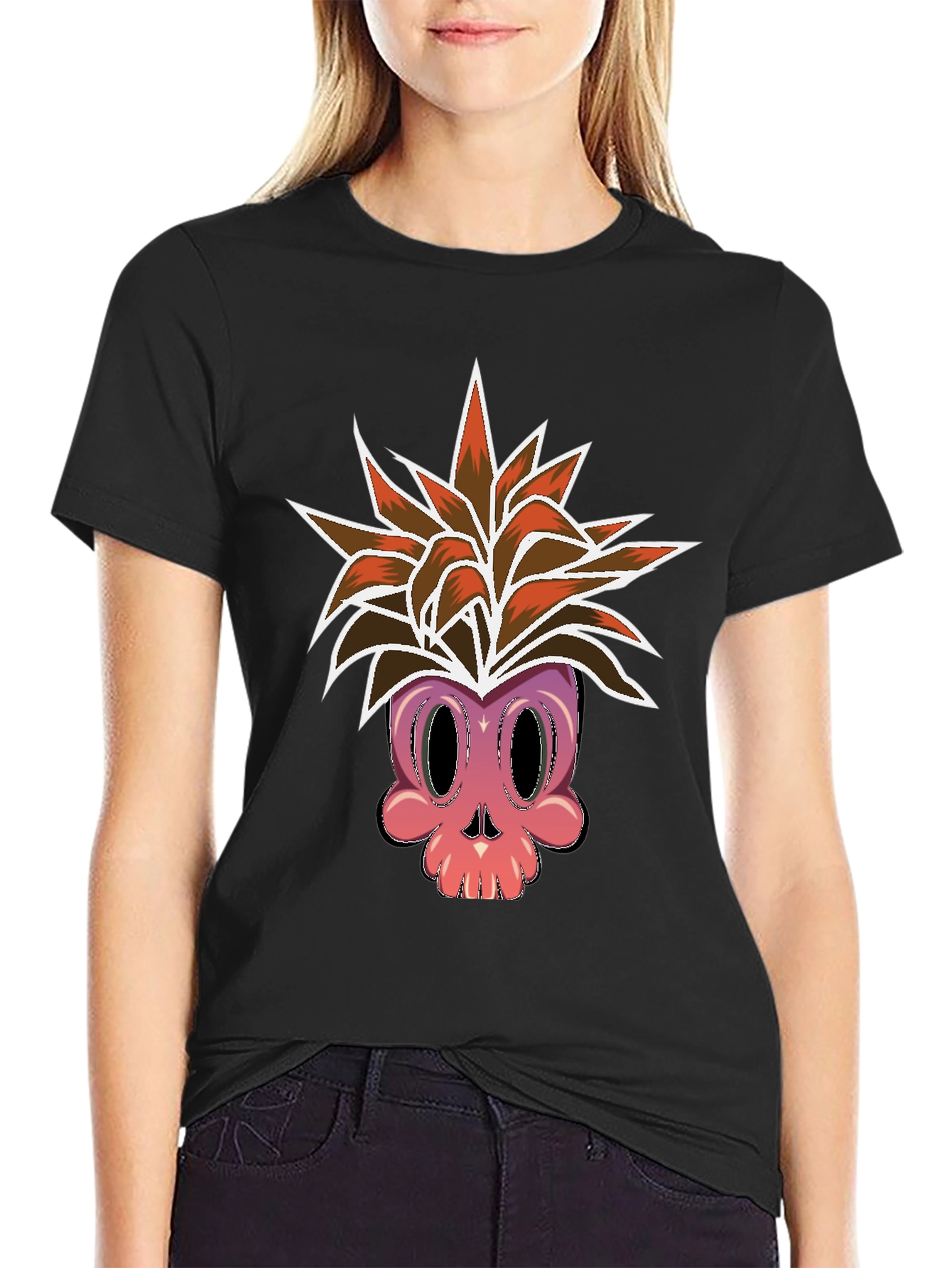 Skull Pineapple Graphic Tee