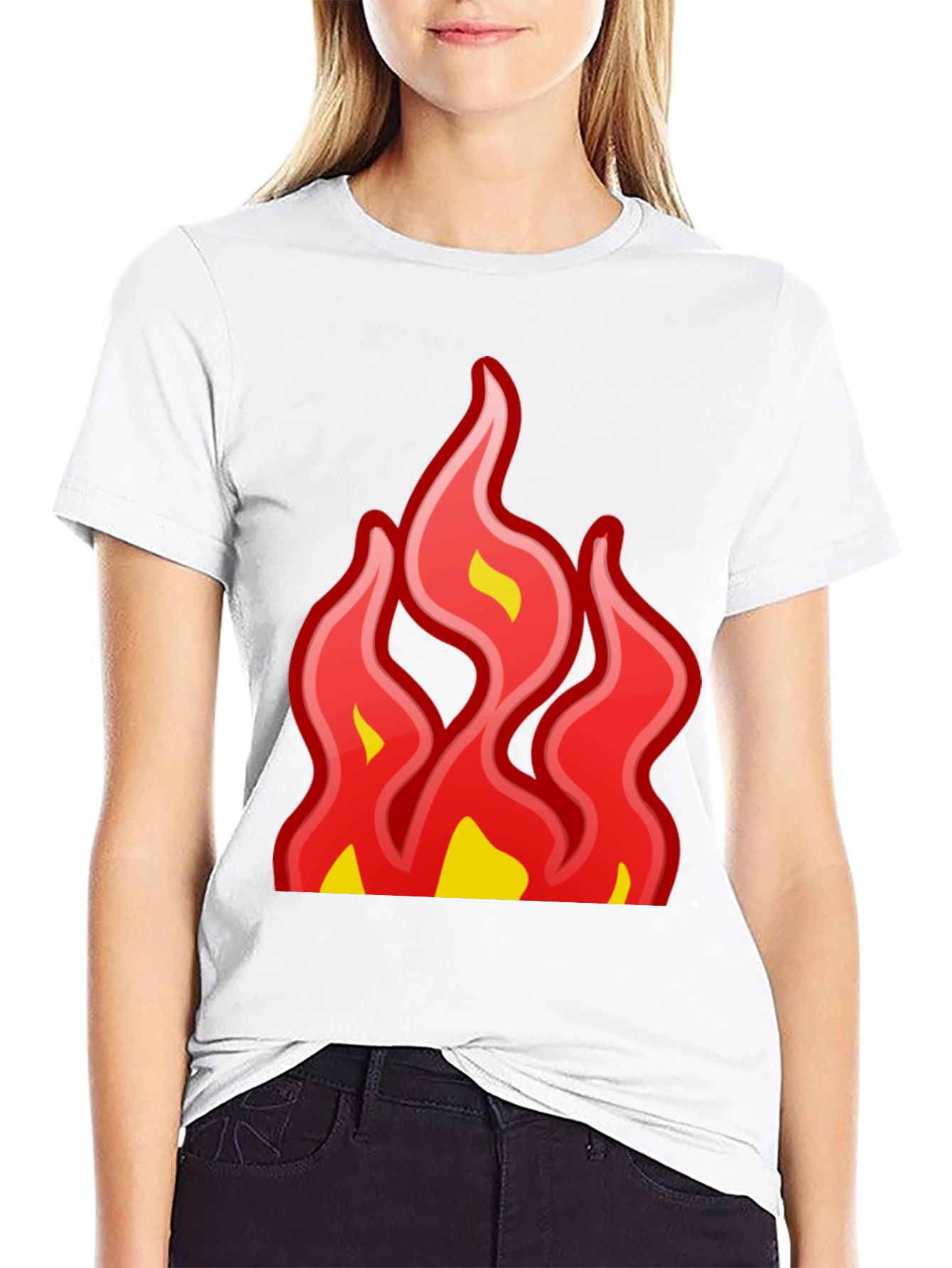 Fiery Graphic Tee - Bold Statement T-Shirt
