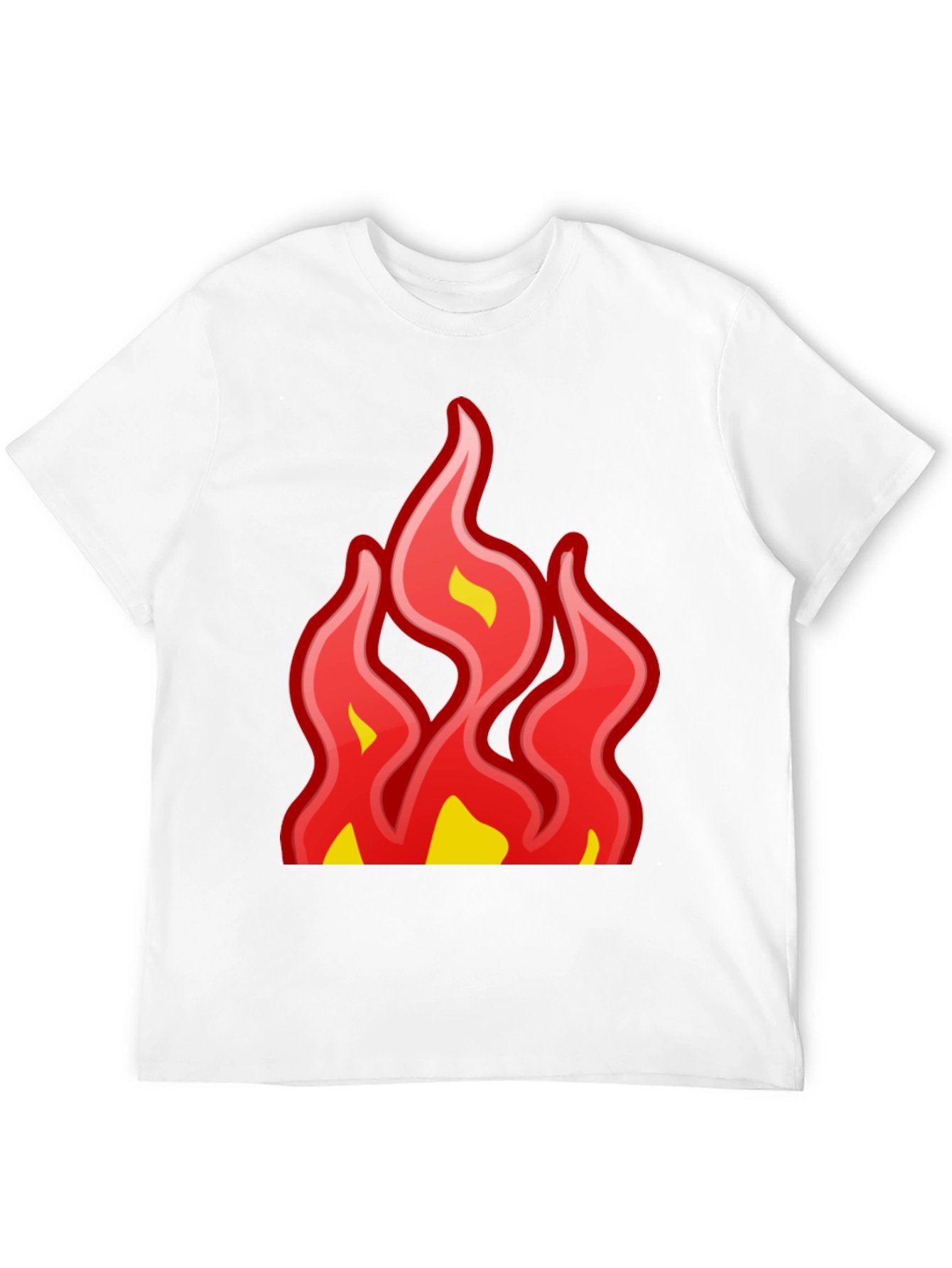 Fiery Graphic Tee - Bold Statement T-Shirt