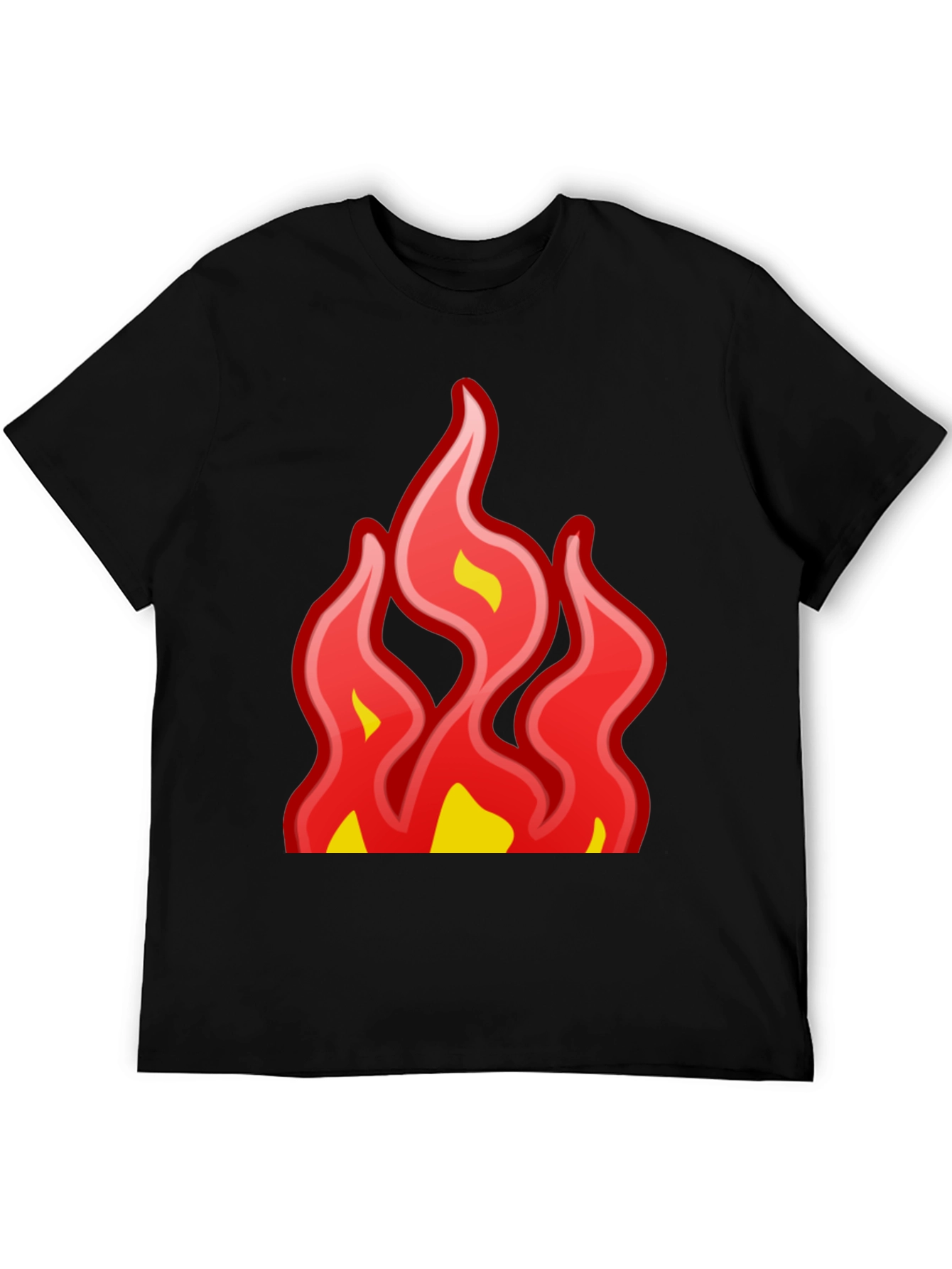 Fiery Graphic Tee - Bold Statement T-Shirt