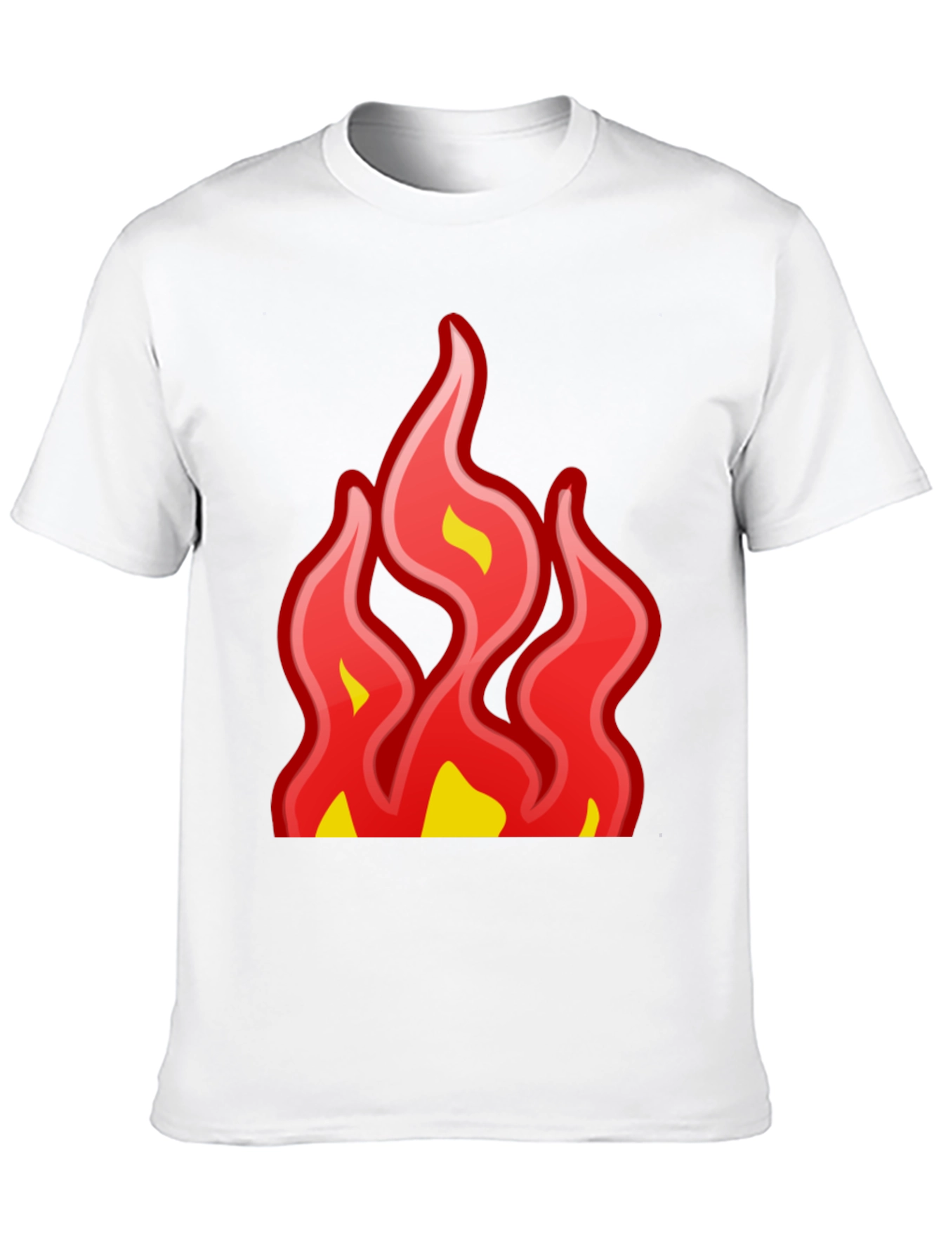 Fiery Graphic Tee - Bold Statement T-Shirt