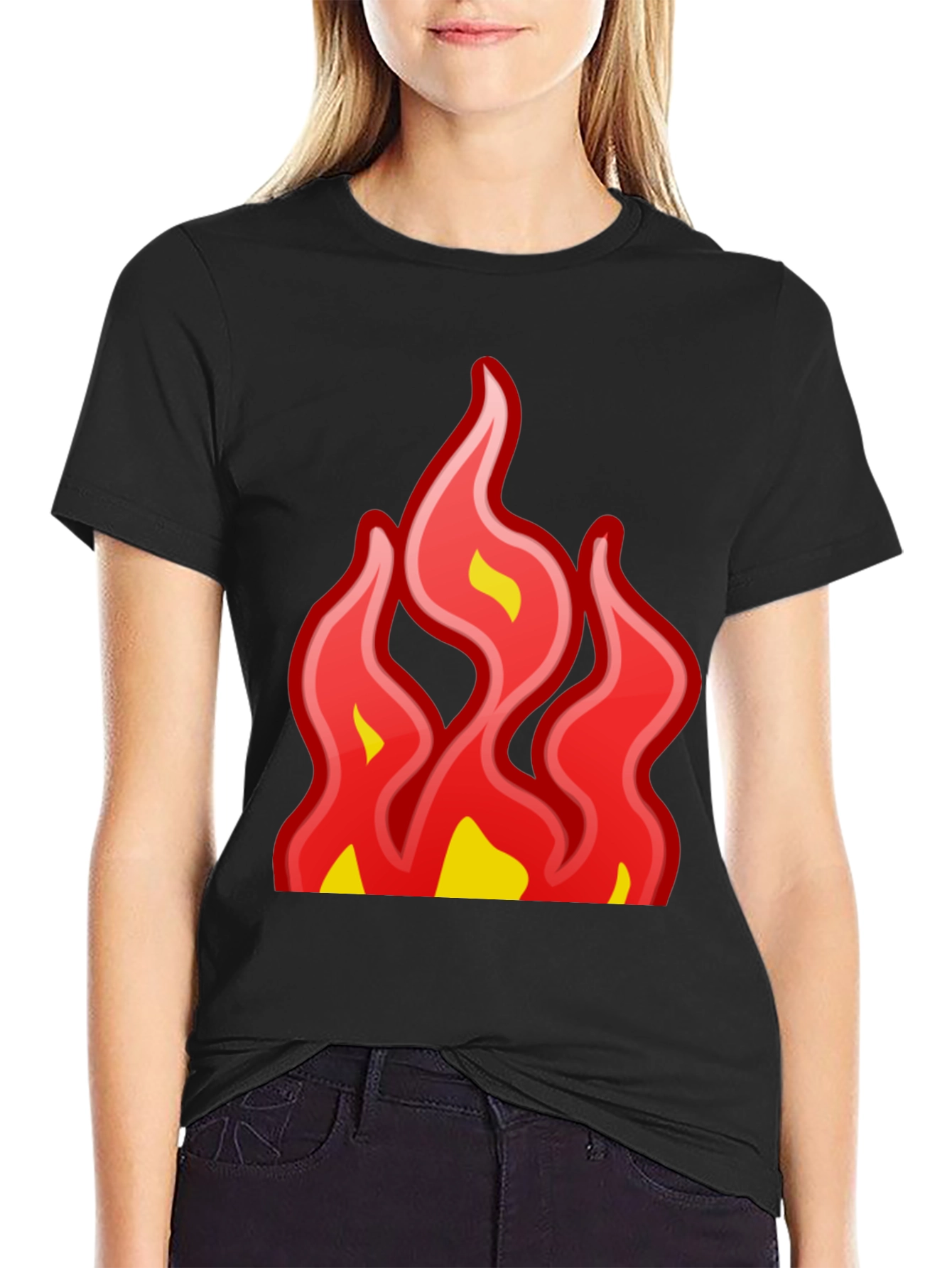 Fiery Graphic Tee - Bold Statement T-Shirt