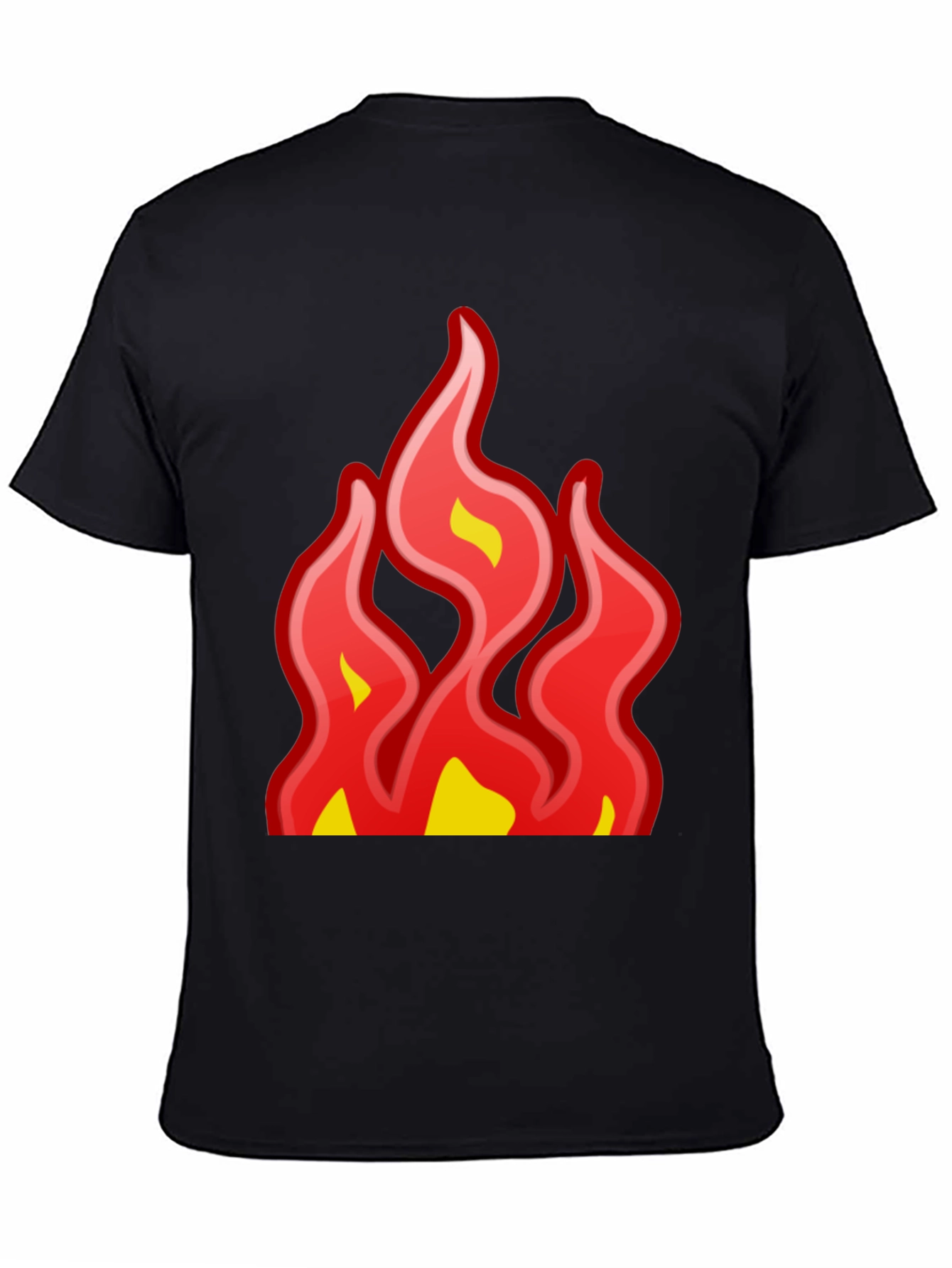 Fiery Graphic Tee - Bold Statement T-Shirt