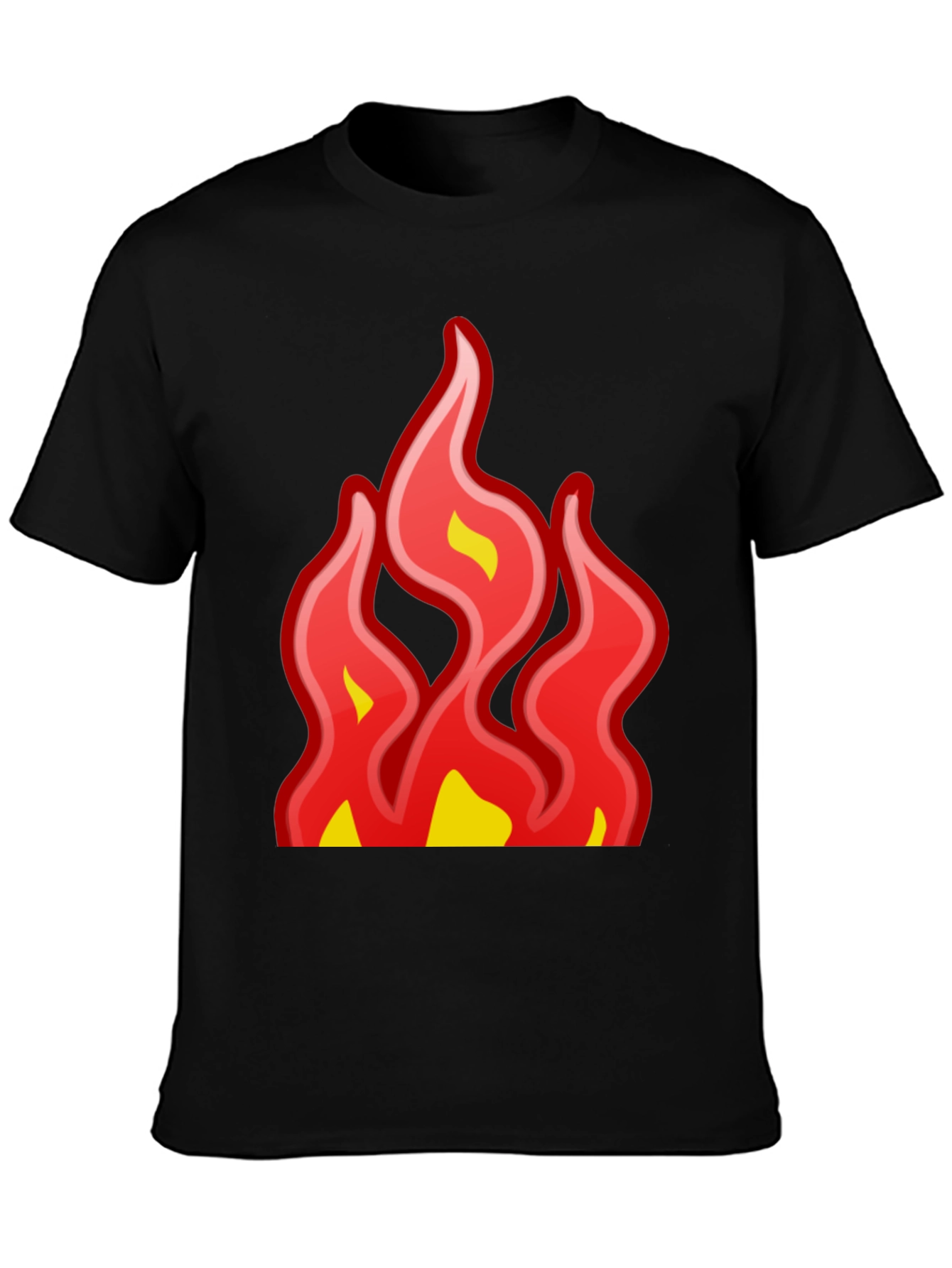 Fiery Graphic Tee - Bold Statement T-Shirt
