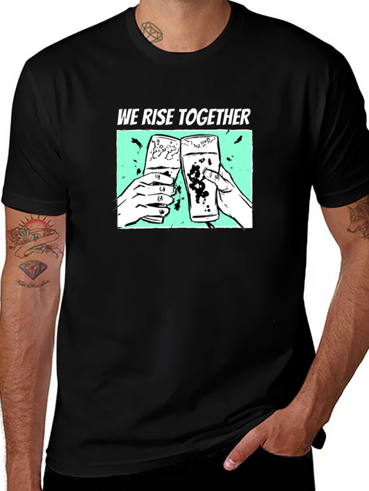 We Rise Together Graphic T-Shirt - Black