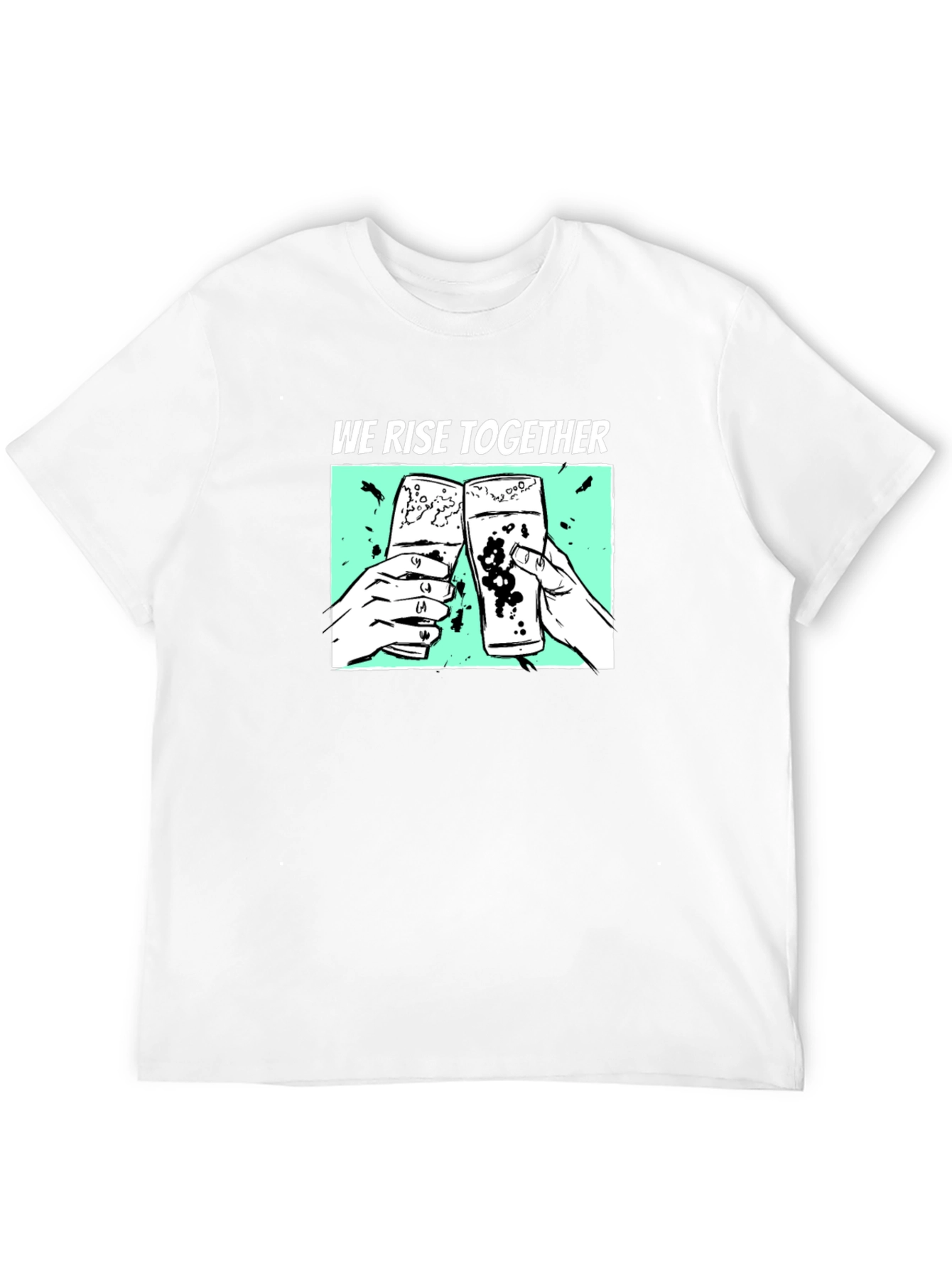 We Rise Together Graphic T-Shirt - Black