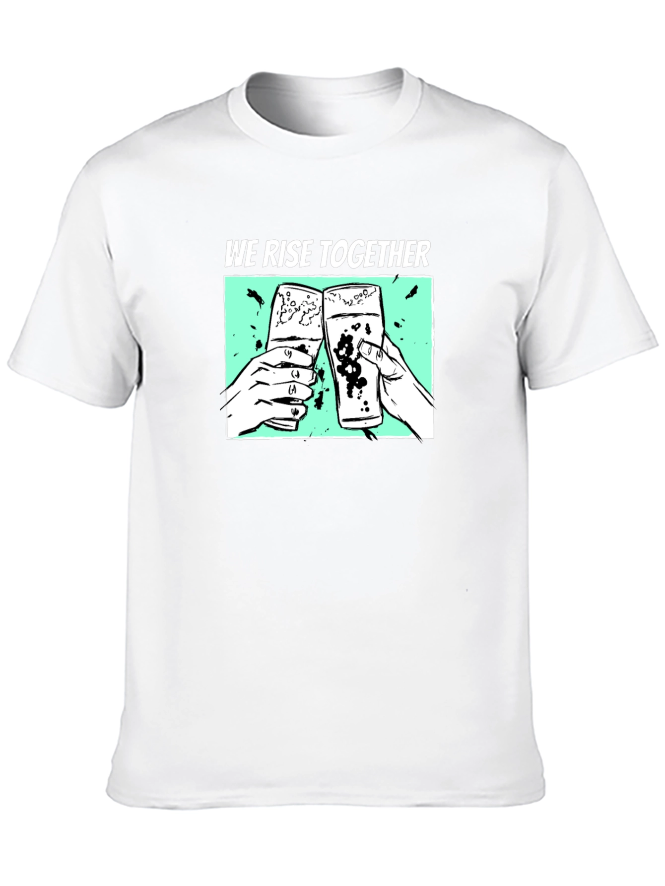 We Rise Together Graphic T-Shirt - Black
