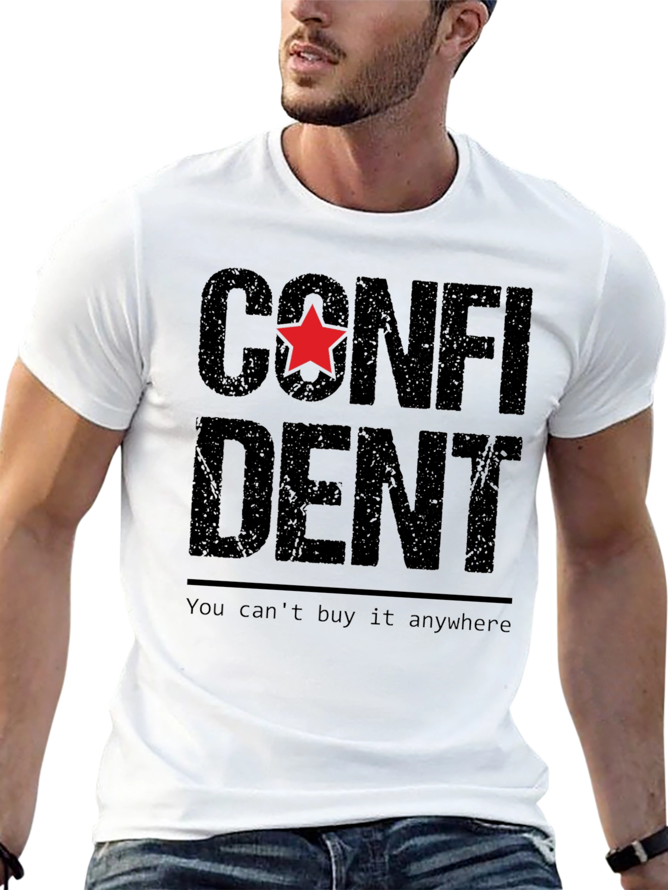 Confident Star Graphic T-Shirt - You Cant Buy It!