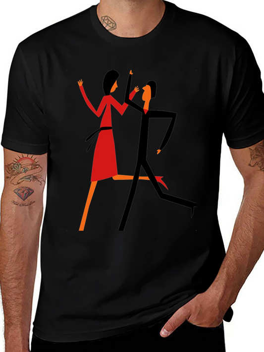 Abstract Dance T-Shirt: Unique Graphic Tee