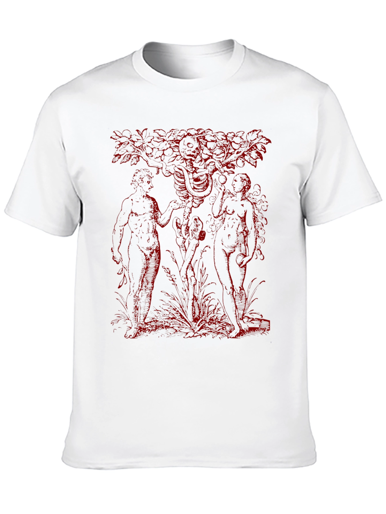 Adam and Eve Graphic Tee - Black