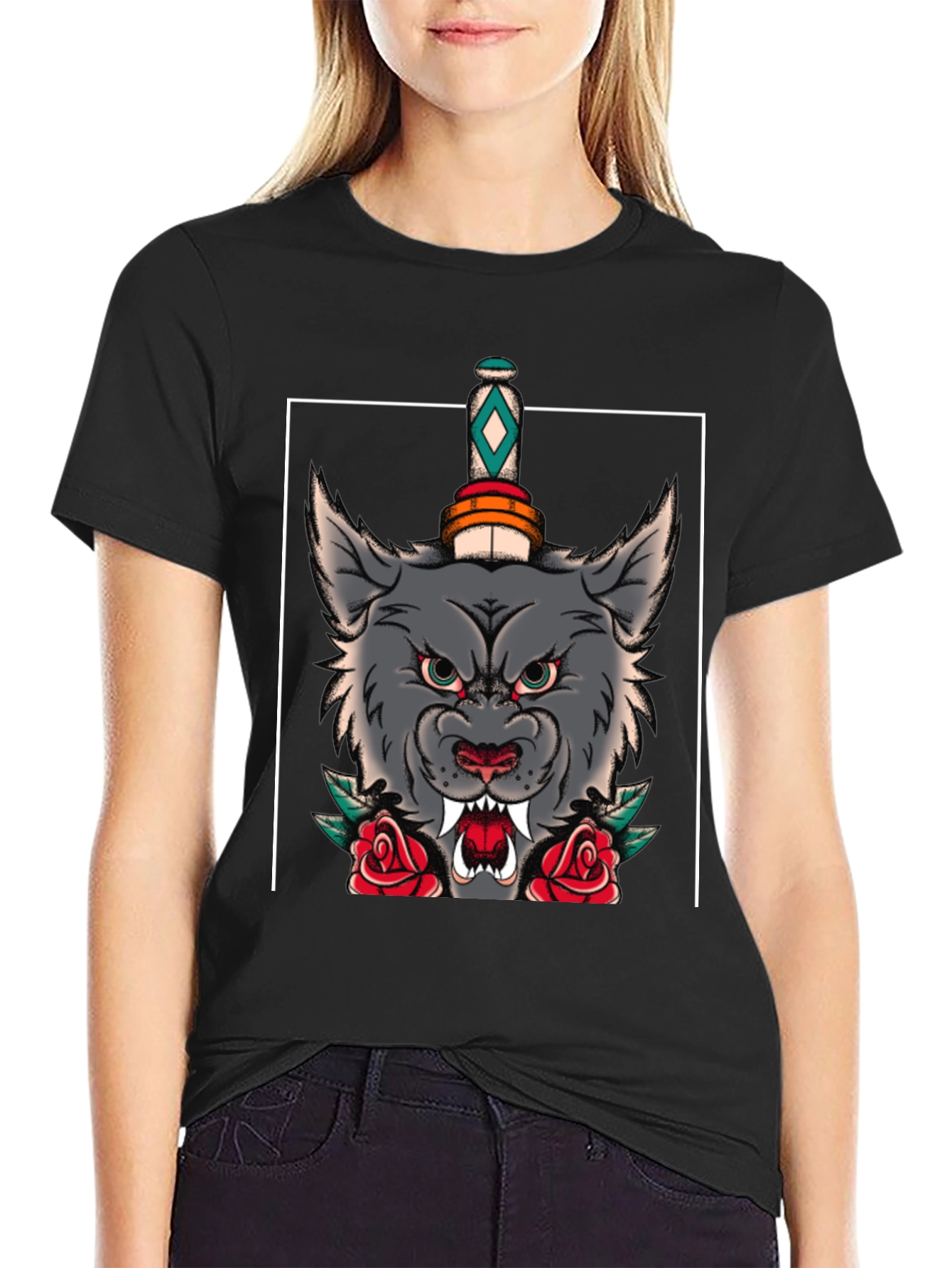 Wolf & Dagger Graphic Print T-Shirt