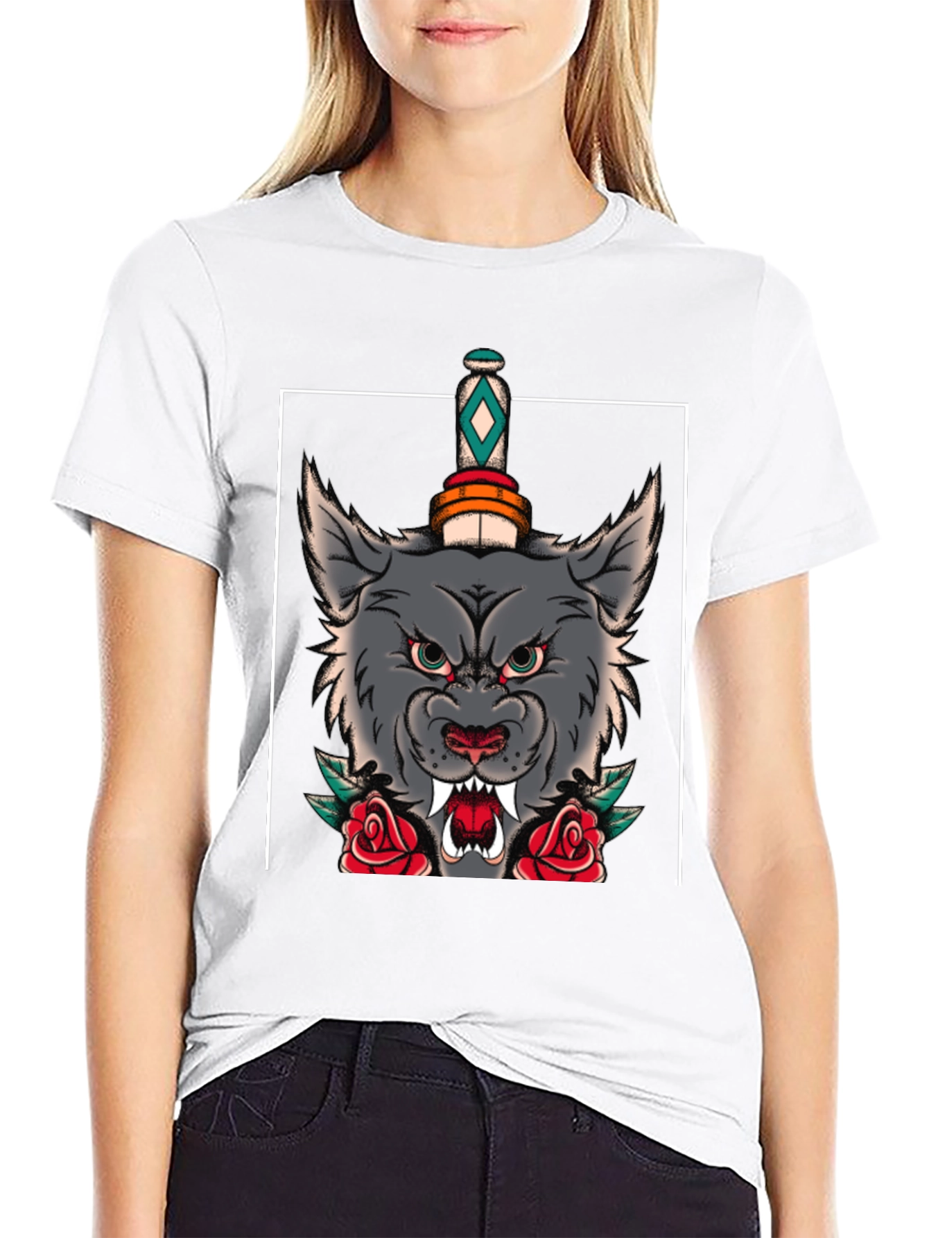 Wolf & Dagger Graphic Print T-Shirt