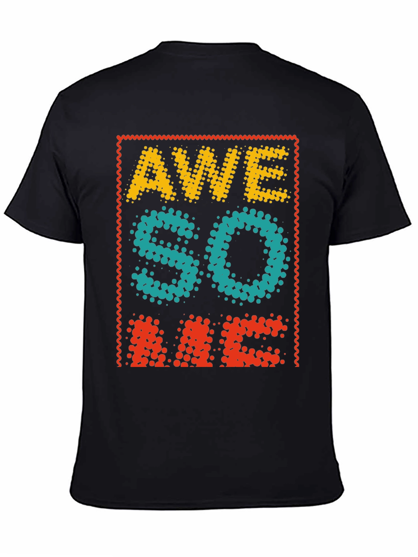 Awesome Graphic Tee - Cool Dotted Design