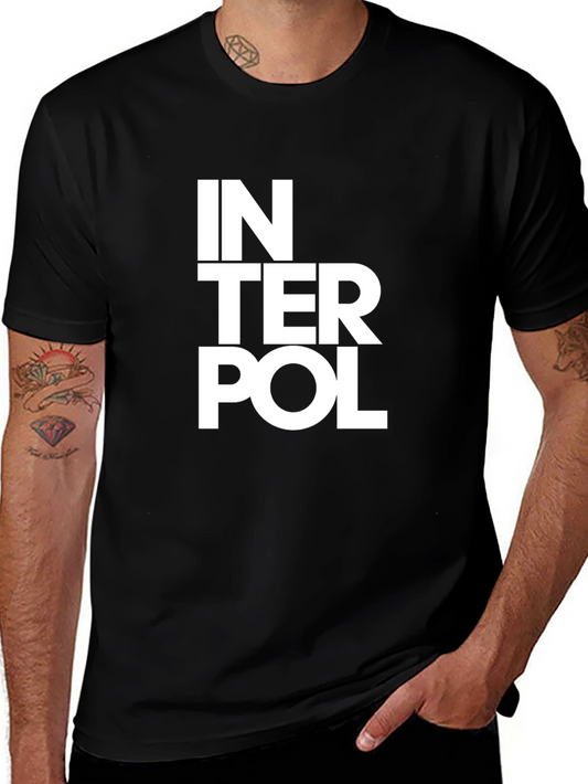 Interpol Band Logo Black T-Shirt