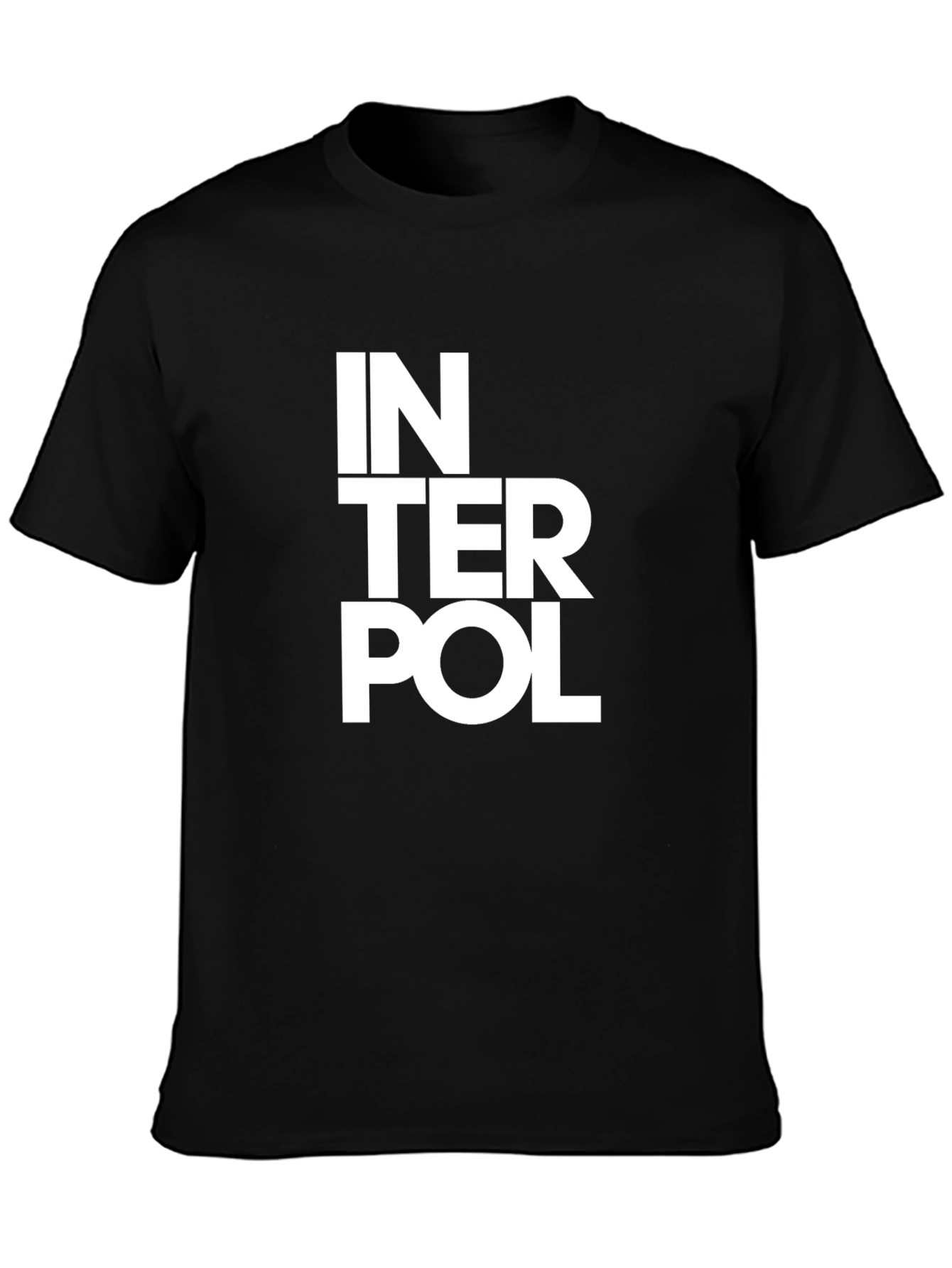 Interpol Band Logo Black T-Shirt