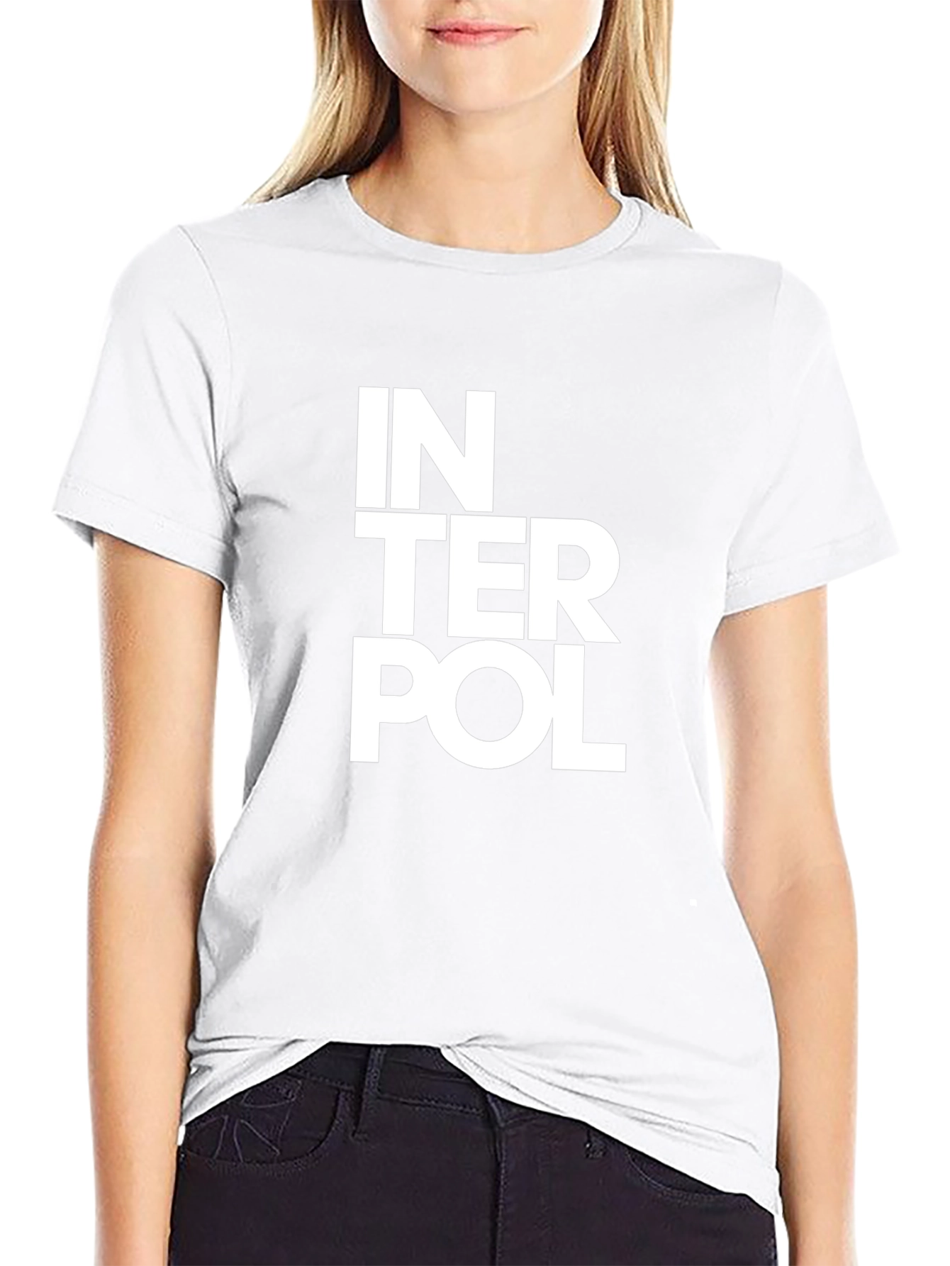Interpol Band Logo Black T-Shirt