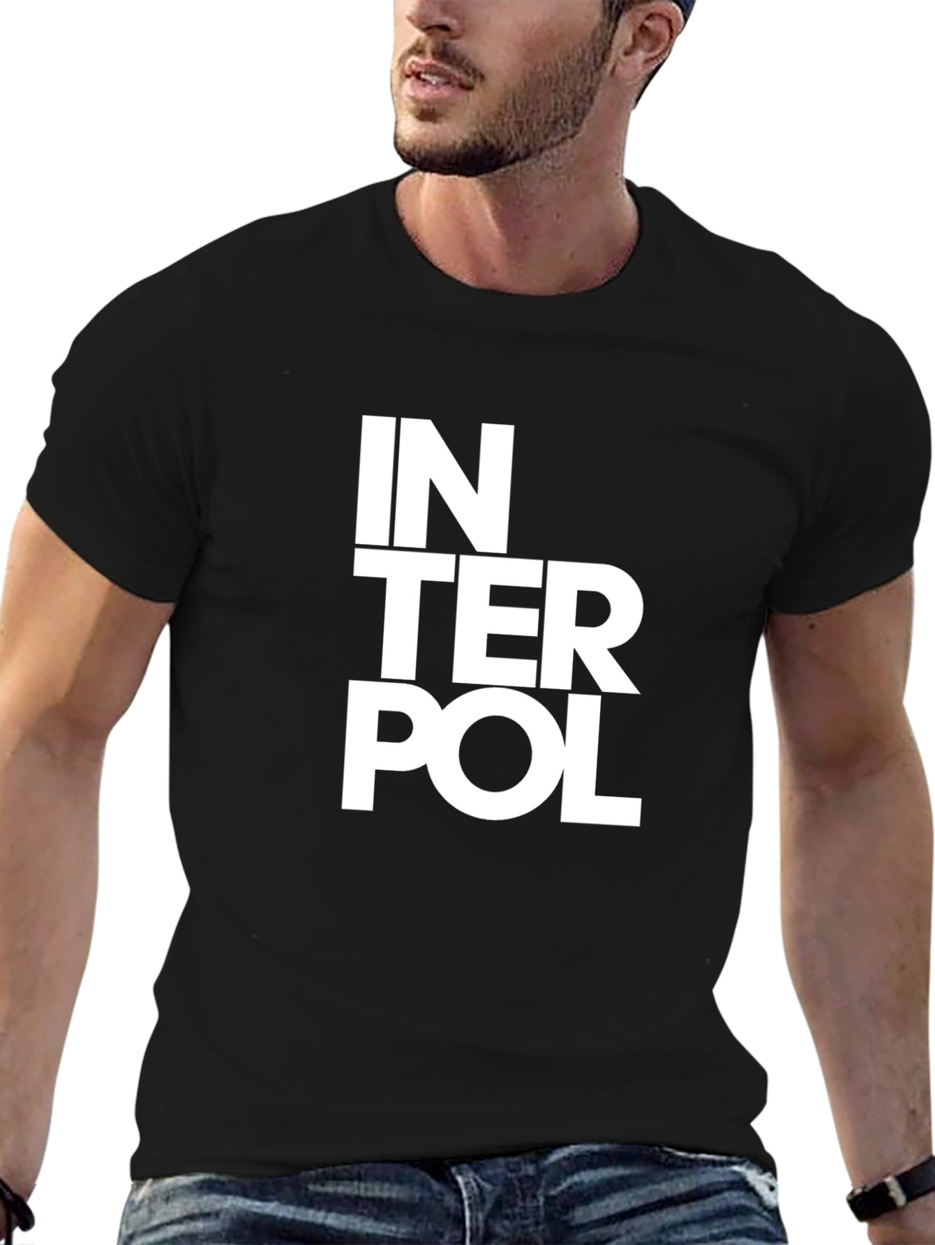 Interpol Band Logo Black T-Shirt