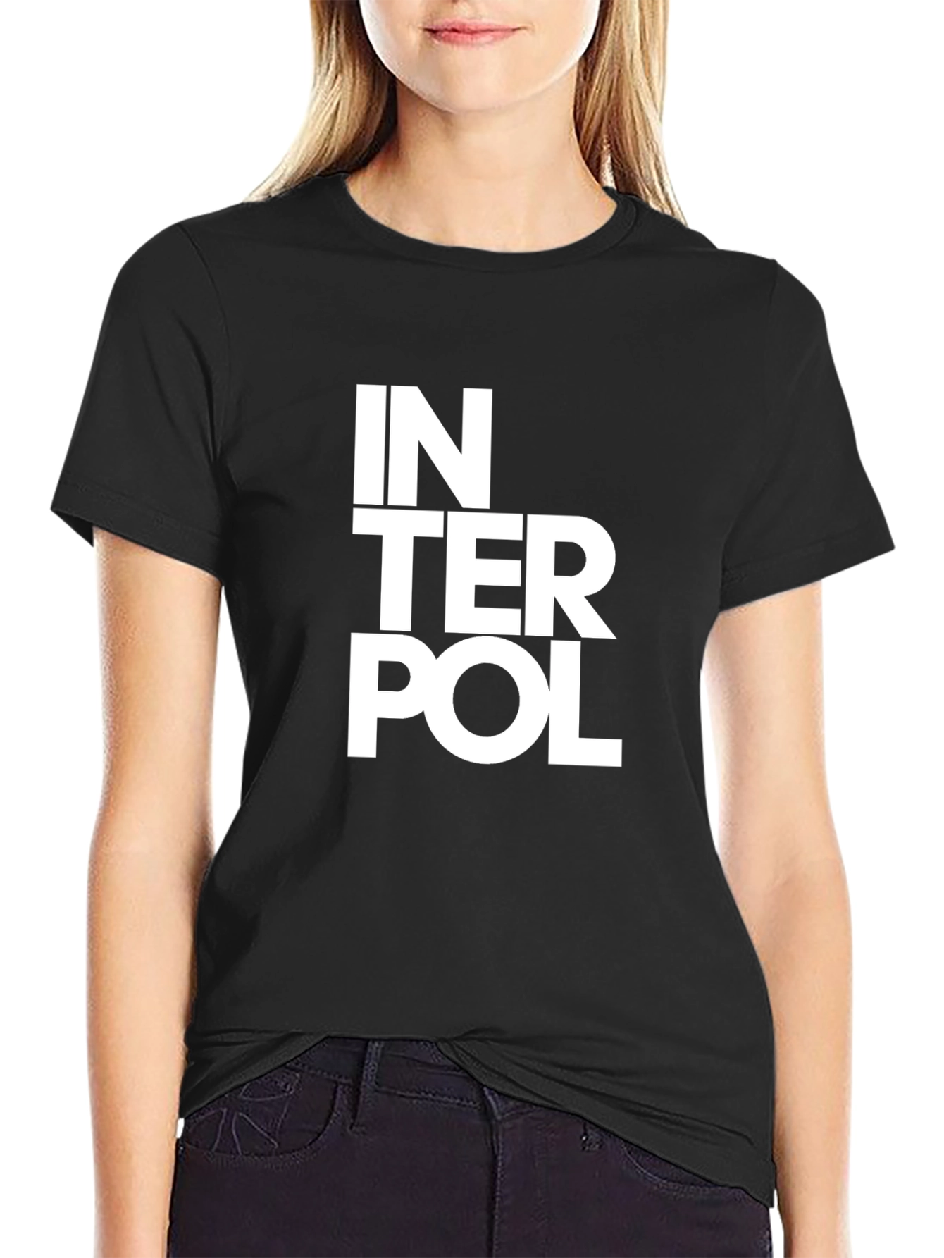 Interpol Band Logo Black T-Shirt