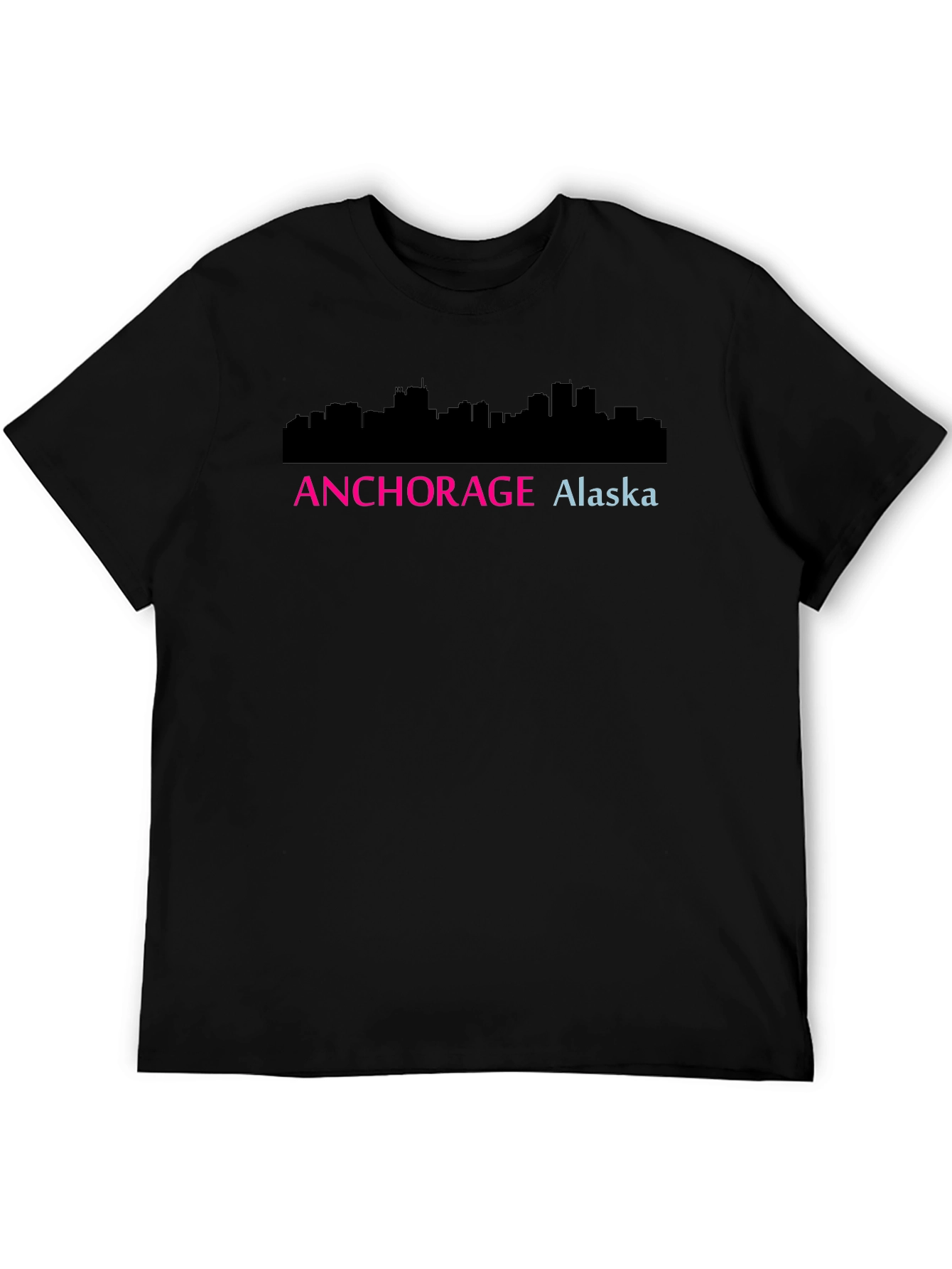 Anchorage Alaska Skyline Graphic Tee