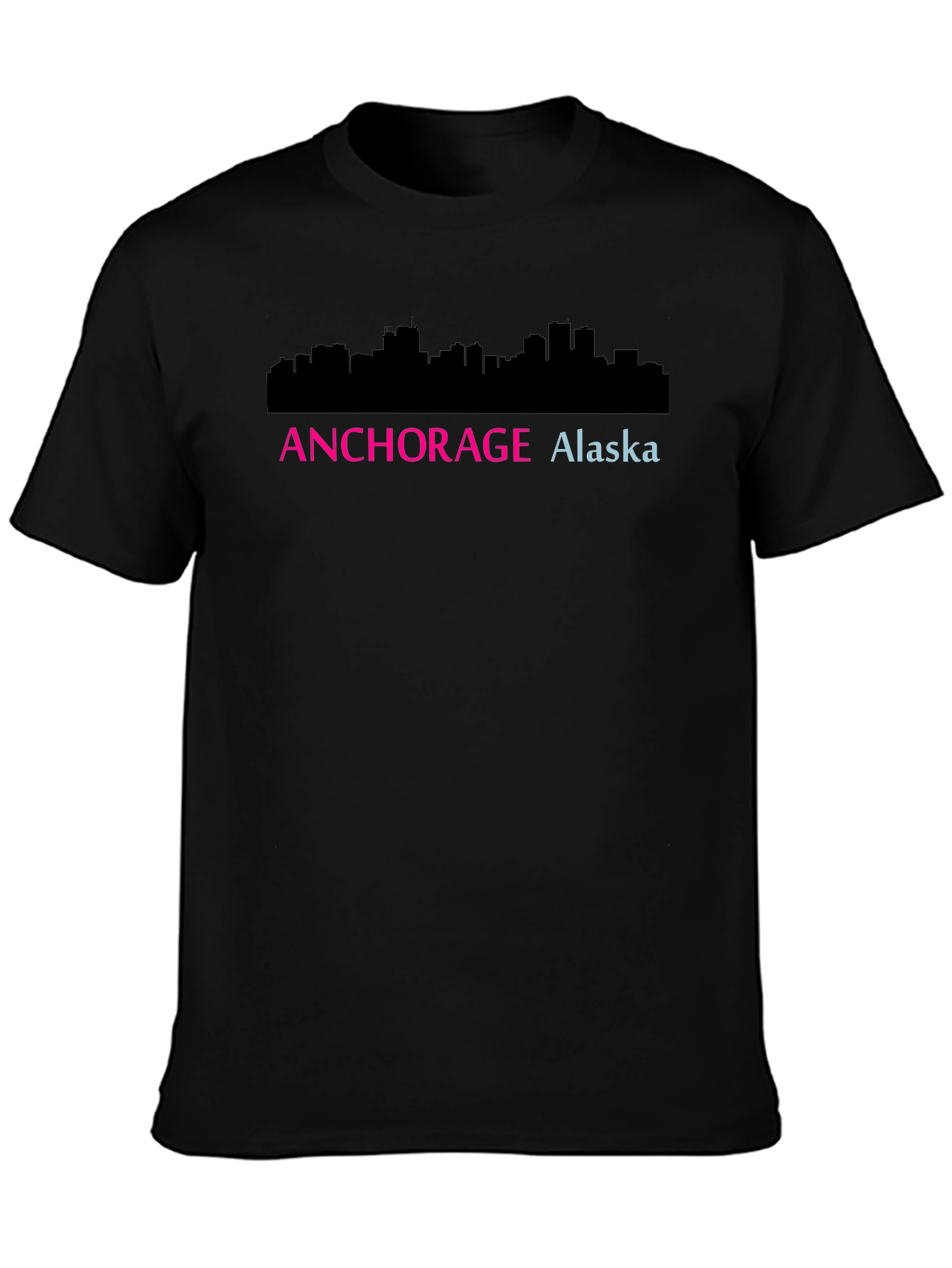 Anchorage Alaska Skyline Graphic Tee