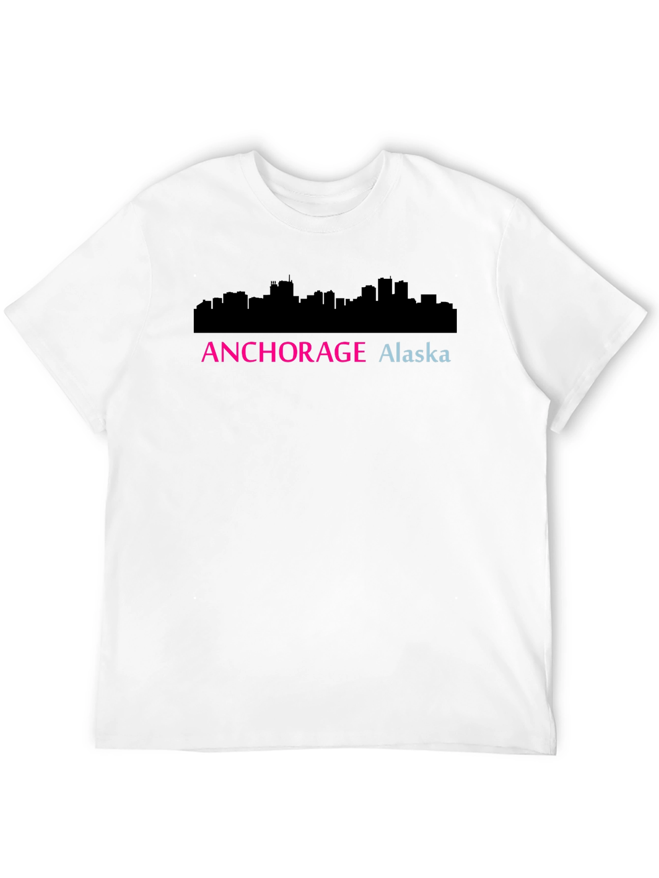 Anchorage Alaska Skyline Graphic Tee