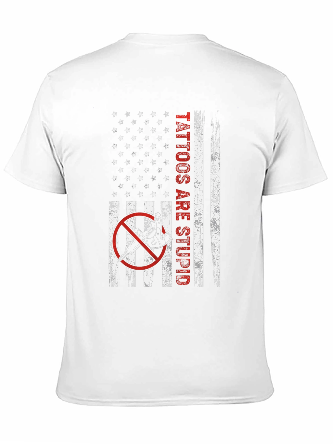 Anti-Tattoo American Flag Graphic Tee
