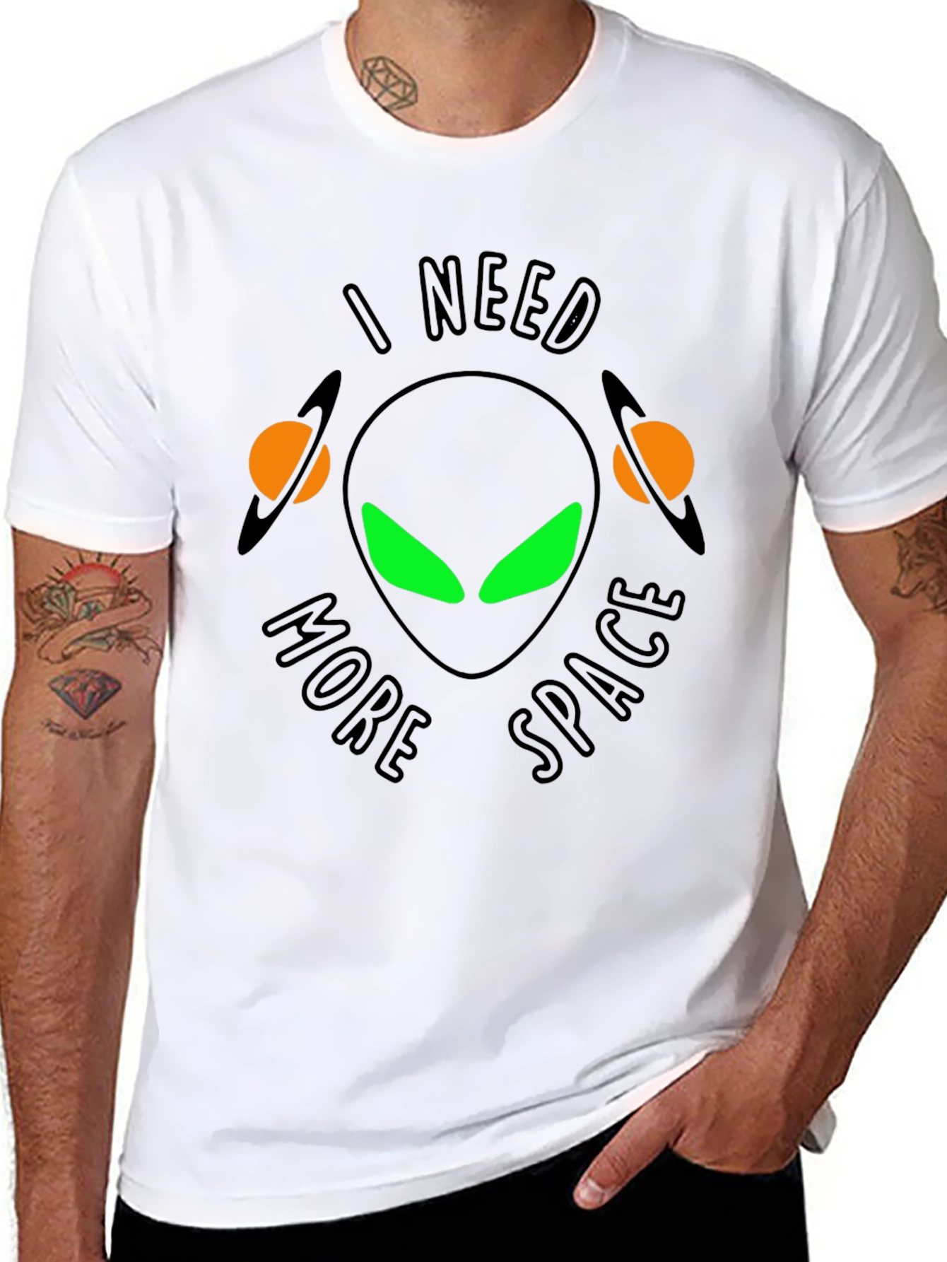 I Need More Space Alien Graphic Tee