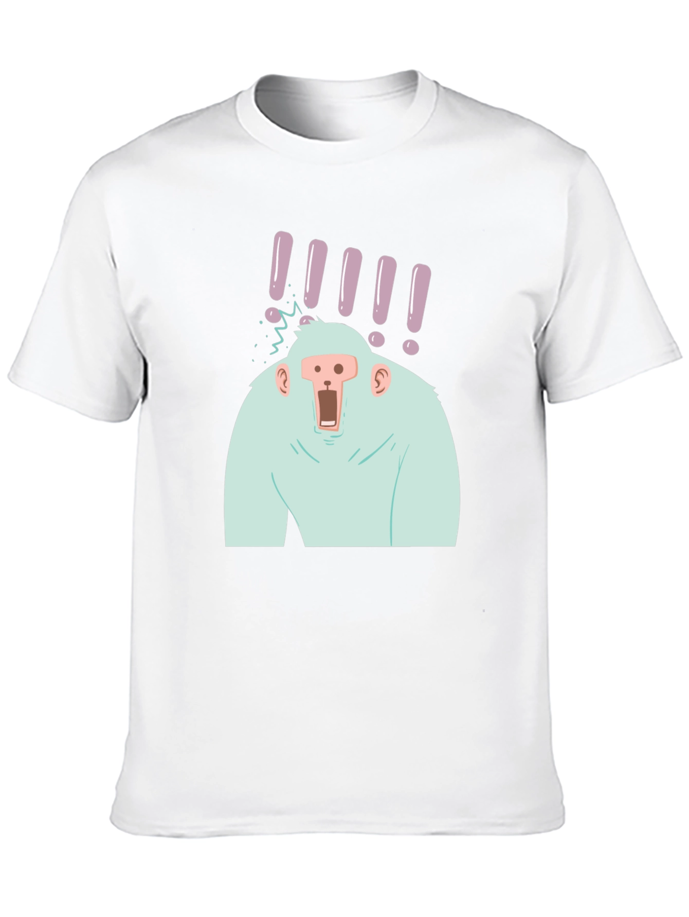 Shocked Ape Graphic Tee - Black Cotton T-Shirt