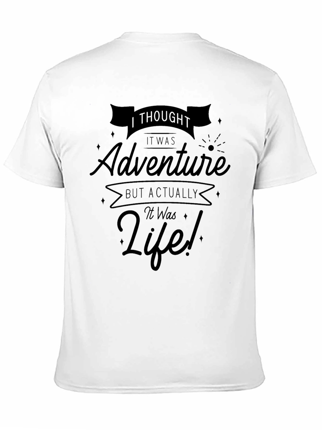 Adventure Life T-Shirt - Mens Black Graphic Tee
