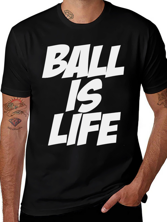 Ball is Life Black Graphic Tee