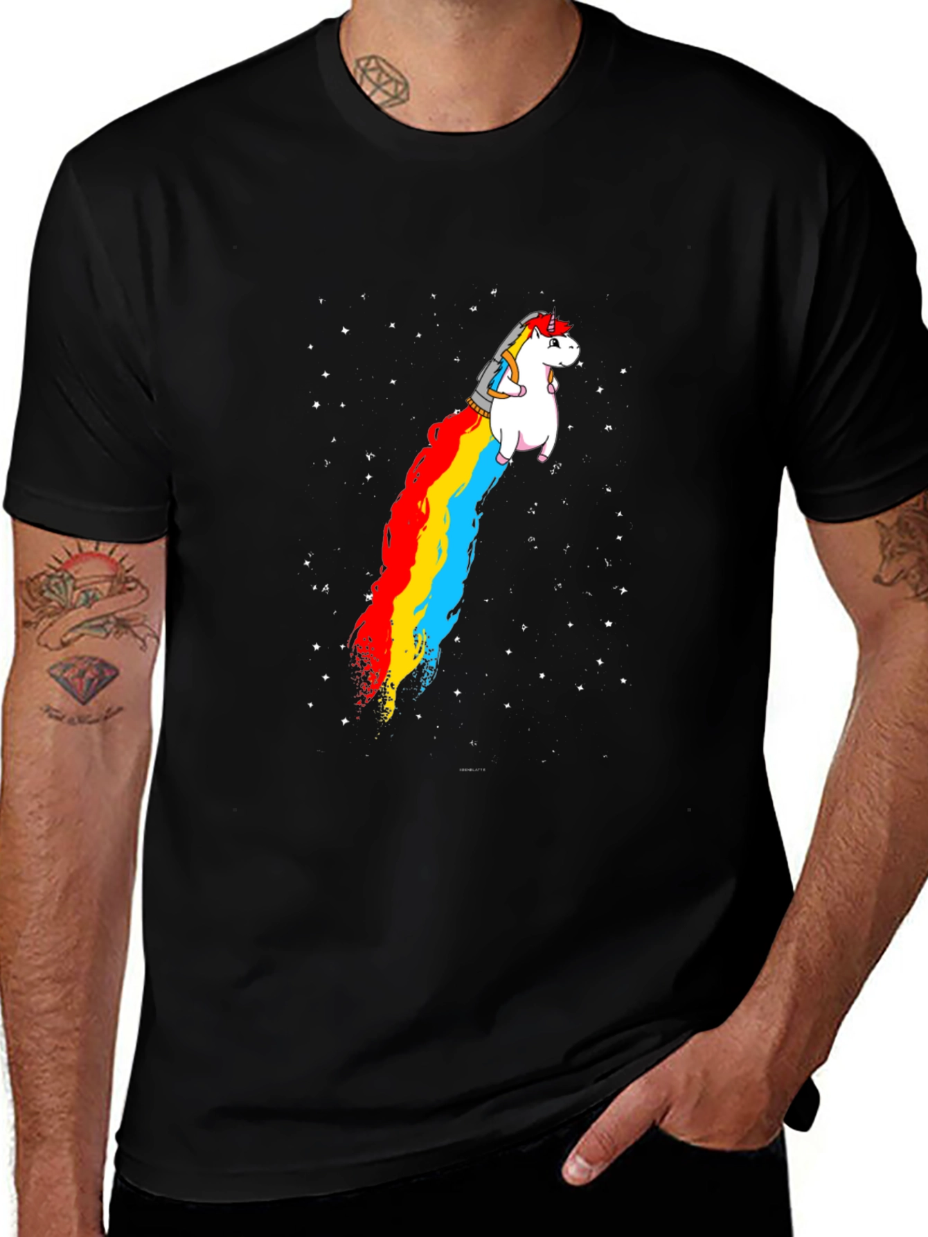 Unicorn Rainbow Jet T-Shirt