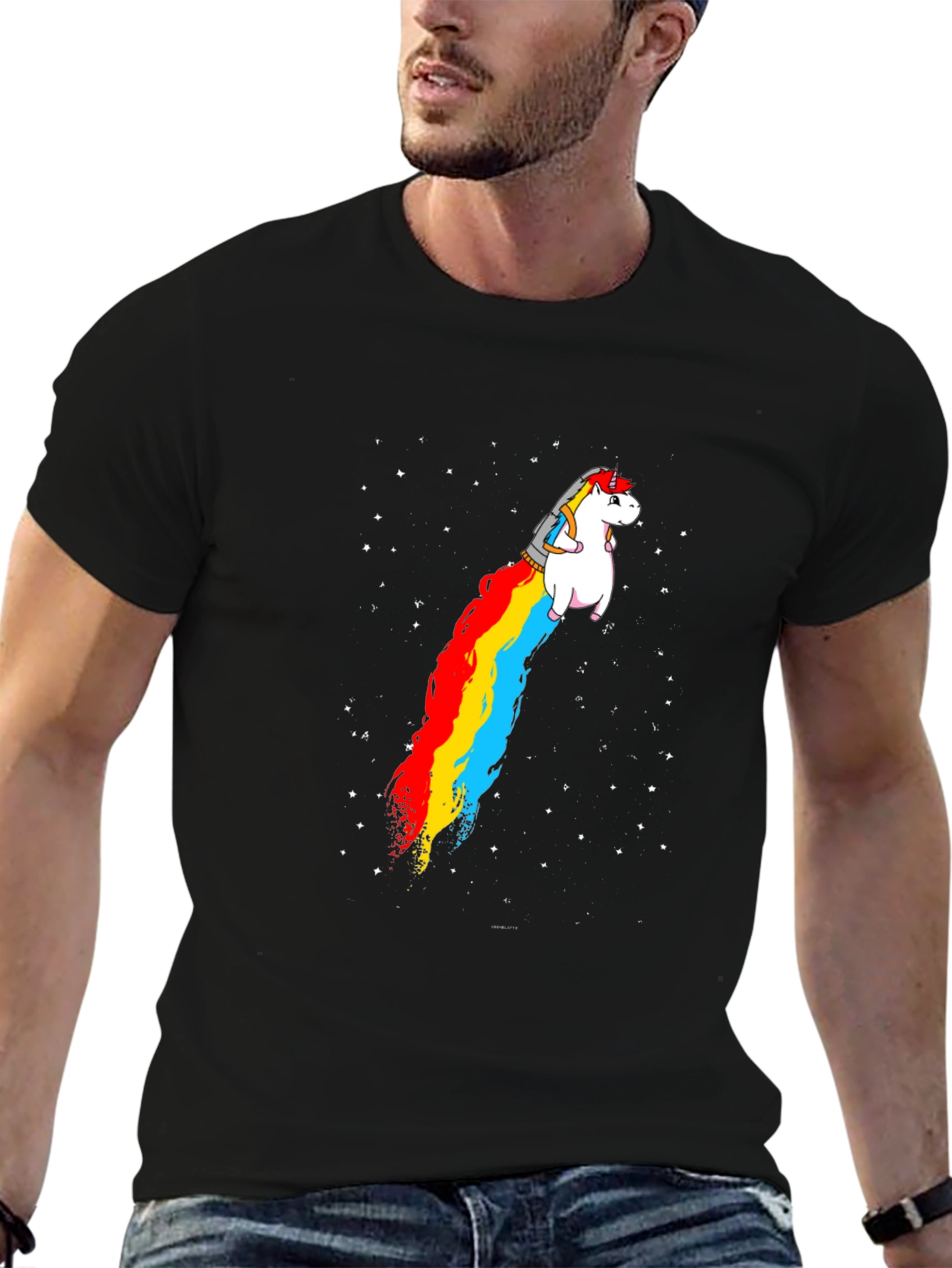 Unicorn Rainbow Jet T-Shirt